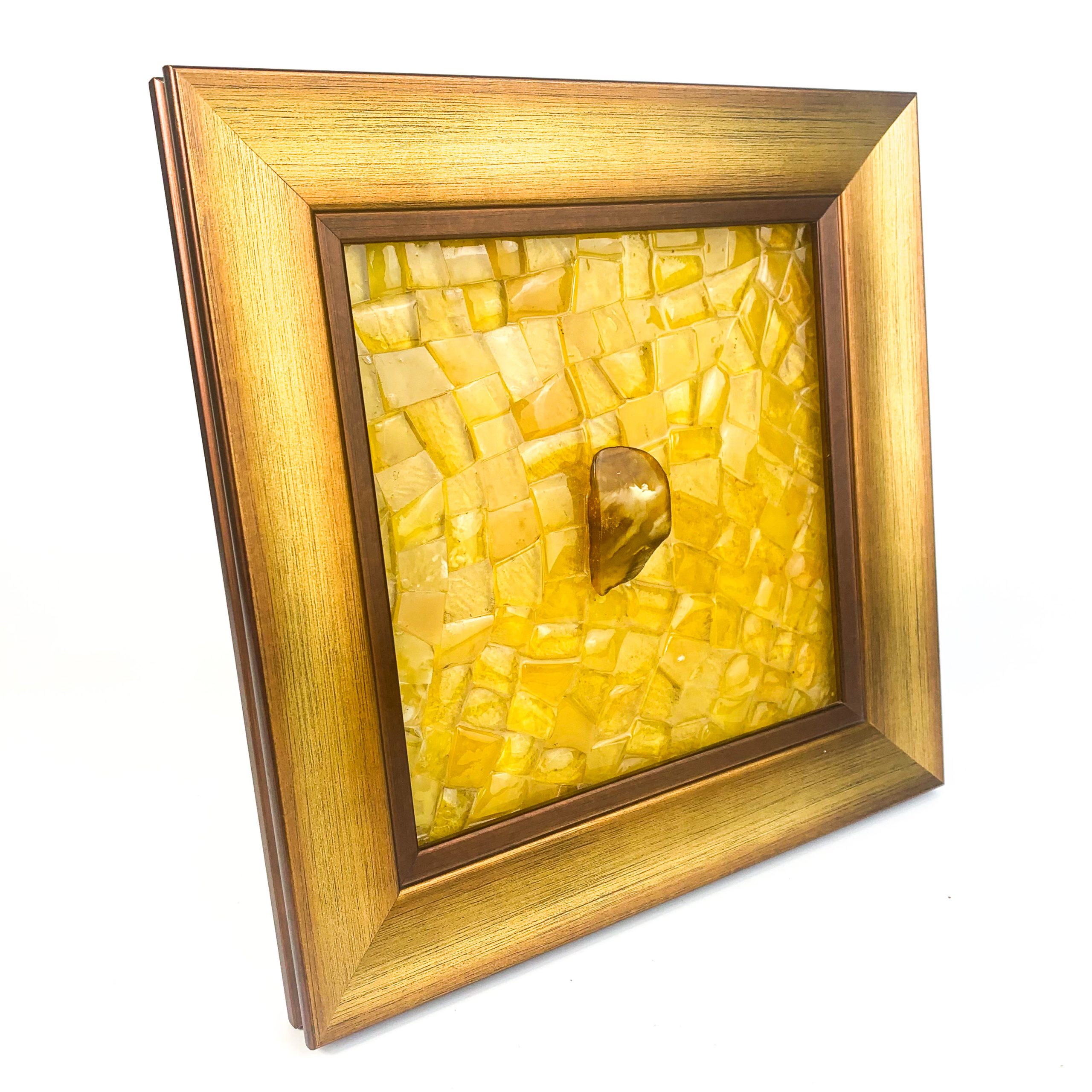 KIZIMA Amber Wall Art Angel – Handmade Baltic Amber Decor