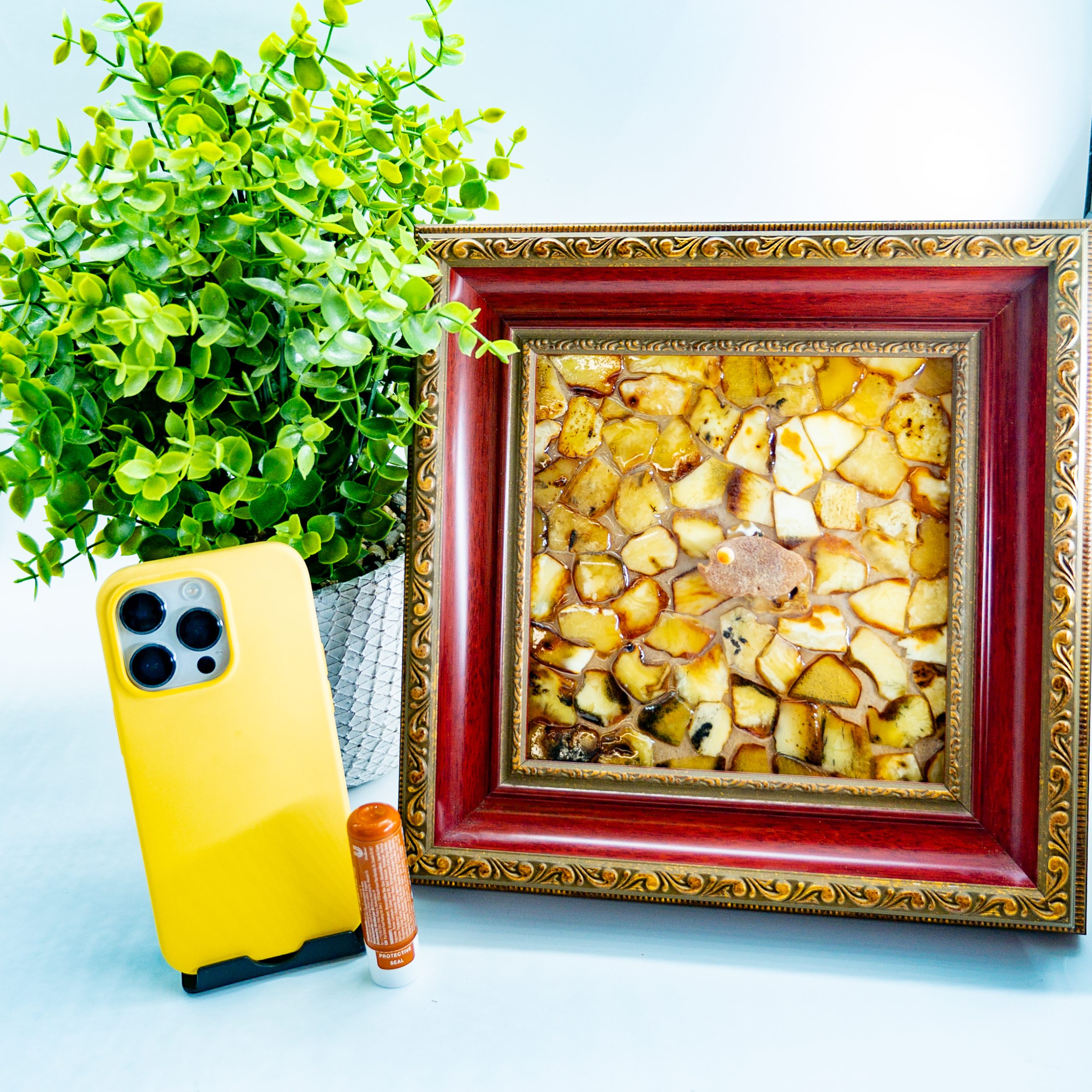 Amber Wall Art Fish | Handmade Baltic Amber Decor