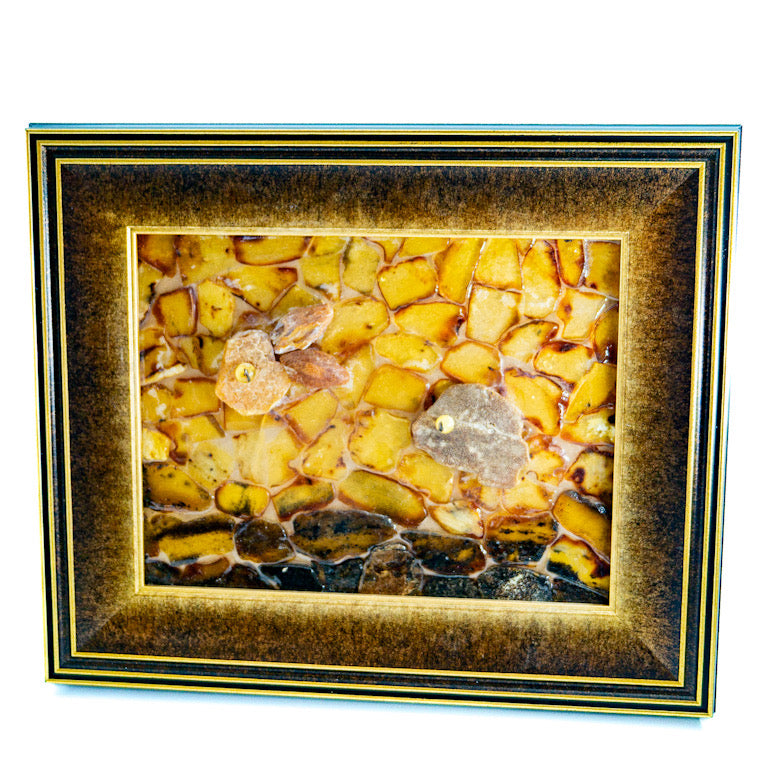 USA KIZIMA Tableau poisson fait main en ambre de la Baltique Cadeau