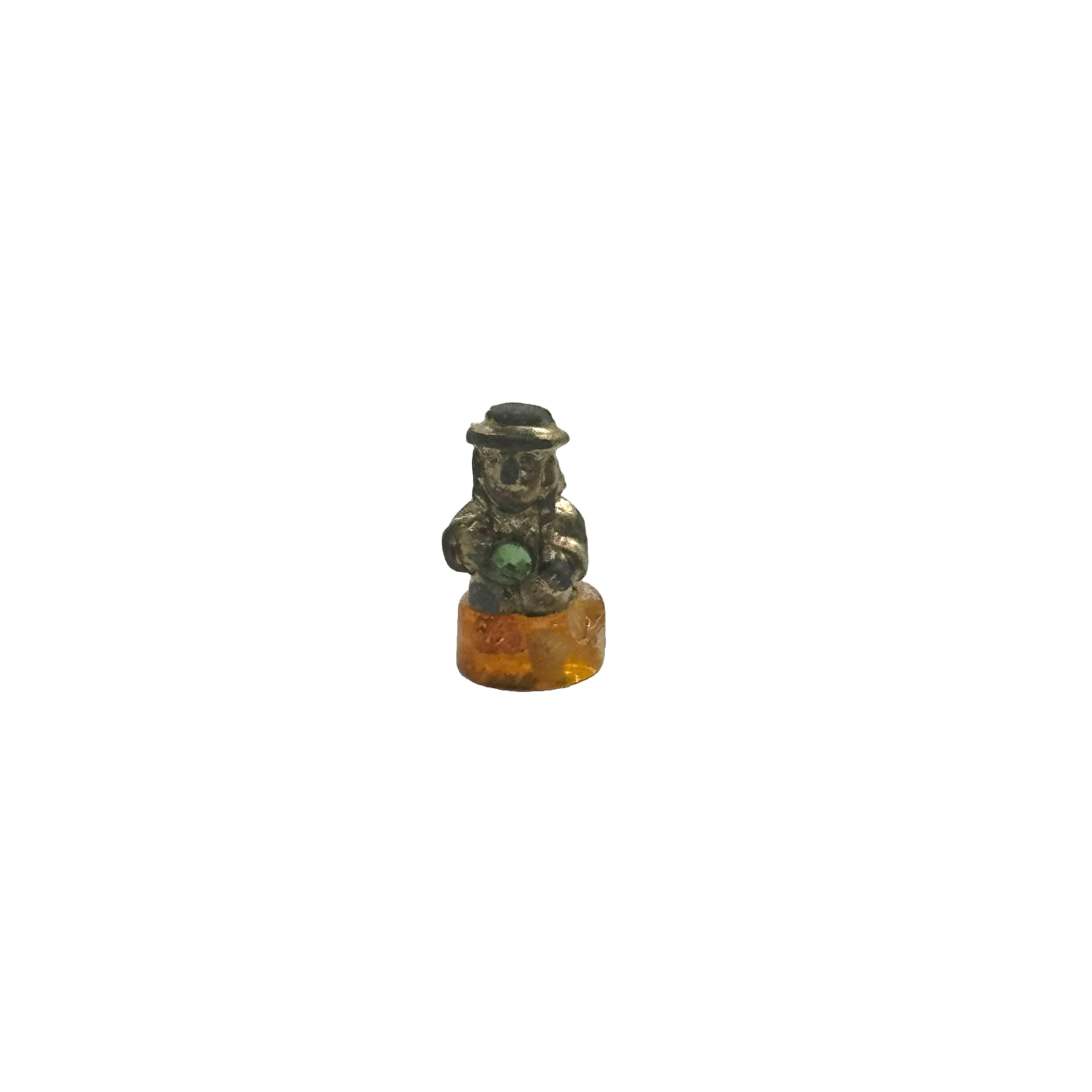 USA Handmade Amulet Figurine of a money Banker Baltic amber KIZIMA