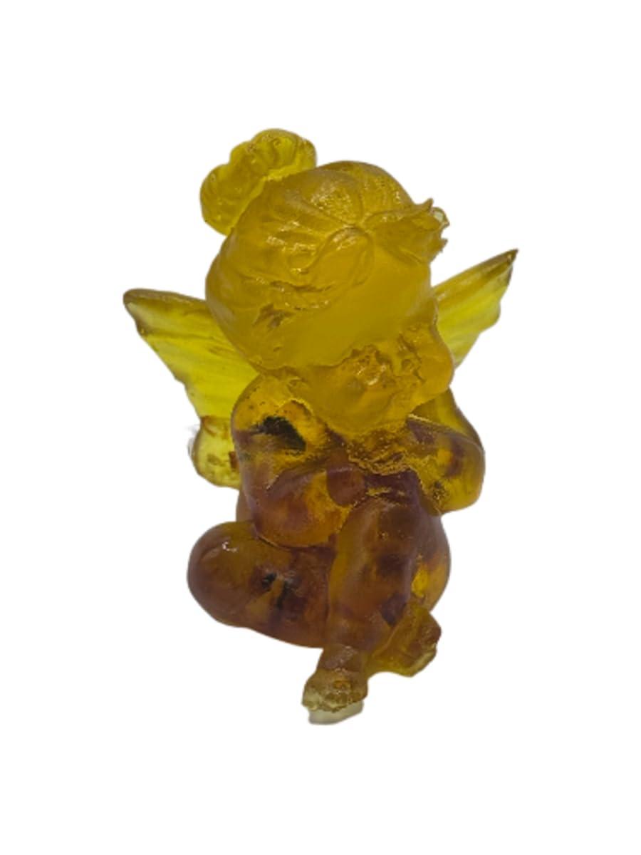 USA Handmade Amber Angel Figurine for Stylish Easter Decor KIZIMA