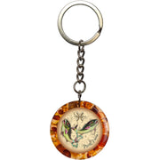 USA Handmade Baltic Amber Keychain Pisces zodiac sign Gift 2025, stylish amber keychain, collectible amber keychain, artisan amber keychain a gift from New York KIZIMA