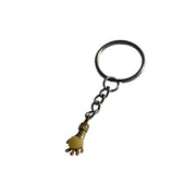 USA Handmade Baltic Amber Hand Keychain, Handmade Good Luck Charm, Yellow, KIZIMA
