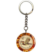 KIZIMA USA Handmade Baltic Amber Keychain Capricorn zodiac sign Gift 2026