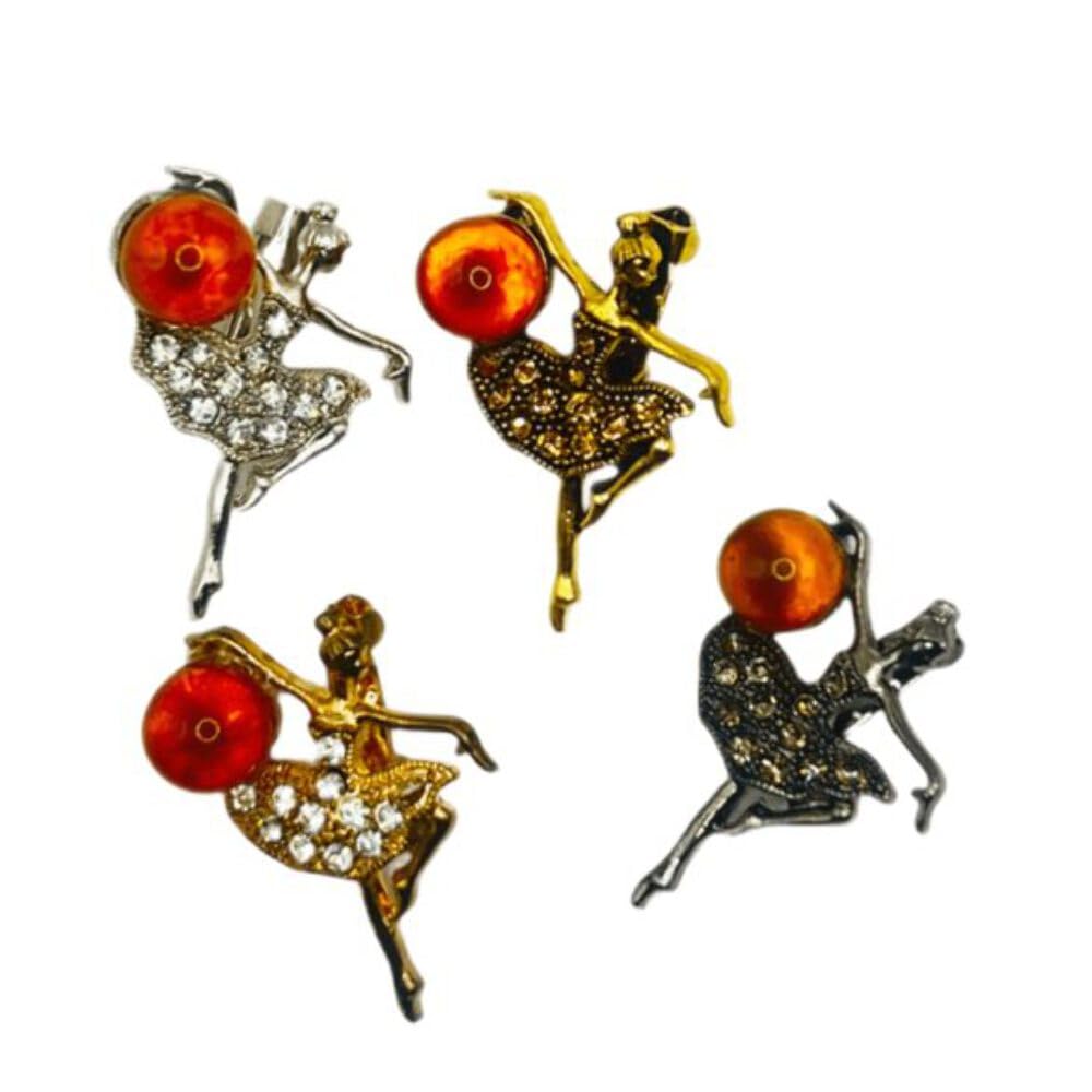 USA Brooch Ballerina HANDMADE Amber Valentine's Day Gift KIZIMA