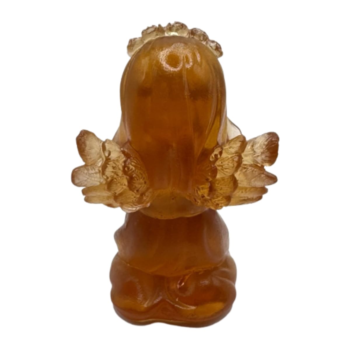 USA Handmade Figurine with Amber Angel Girl Easter Gift Home Decor KIZIMA