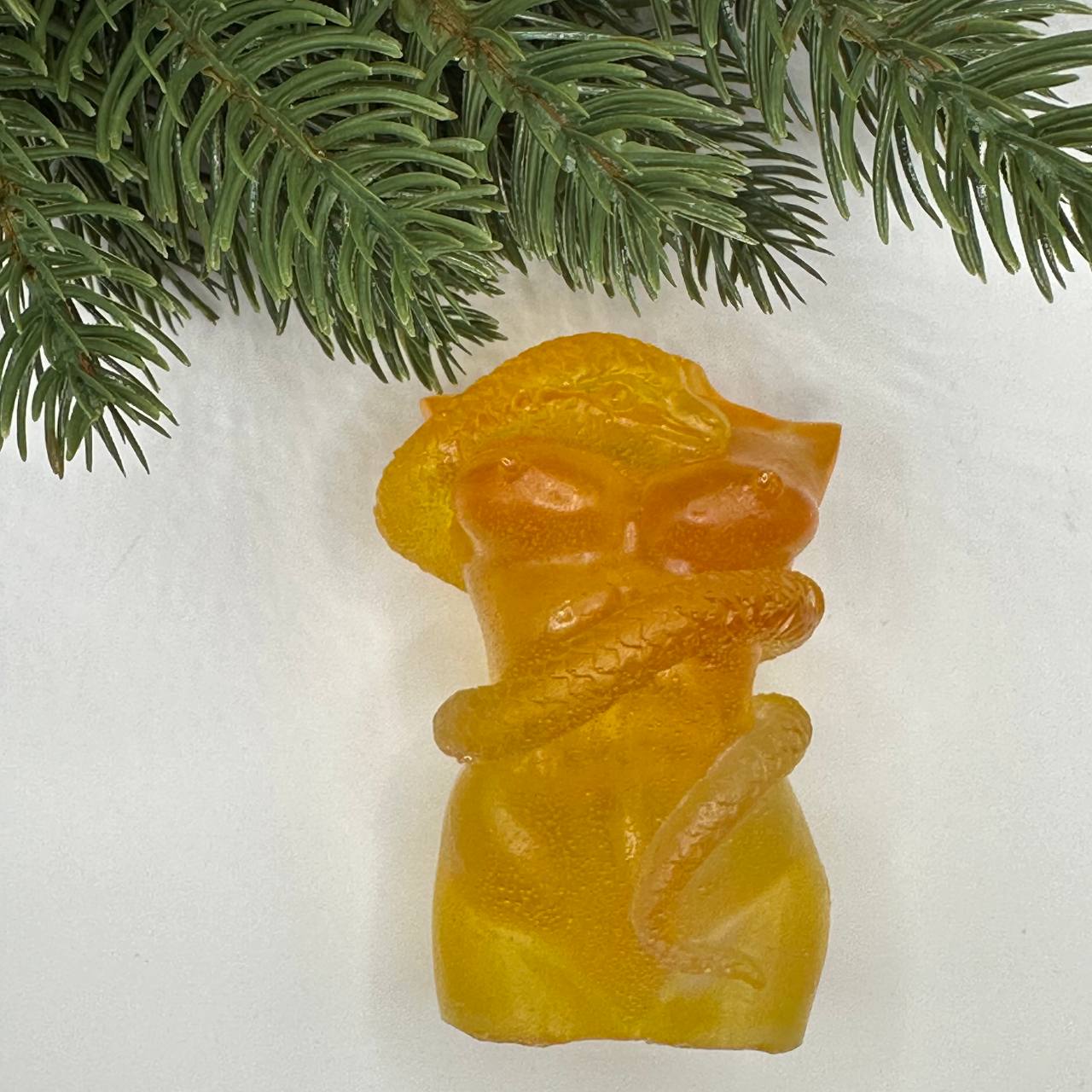 USA Handmade Ornaments Christmas 2025 Figurine Woman and Snake Magic Decor KIZIMA