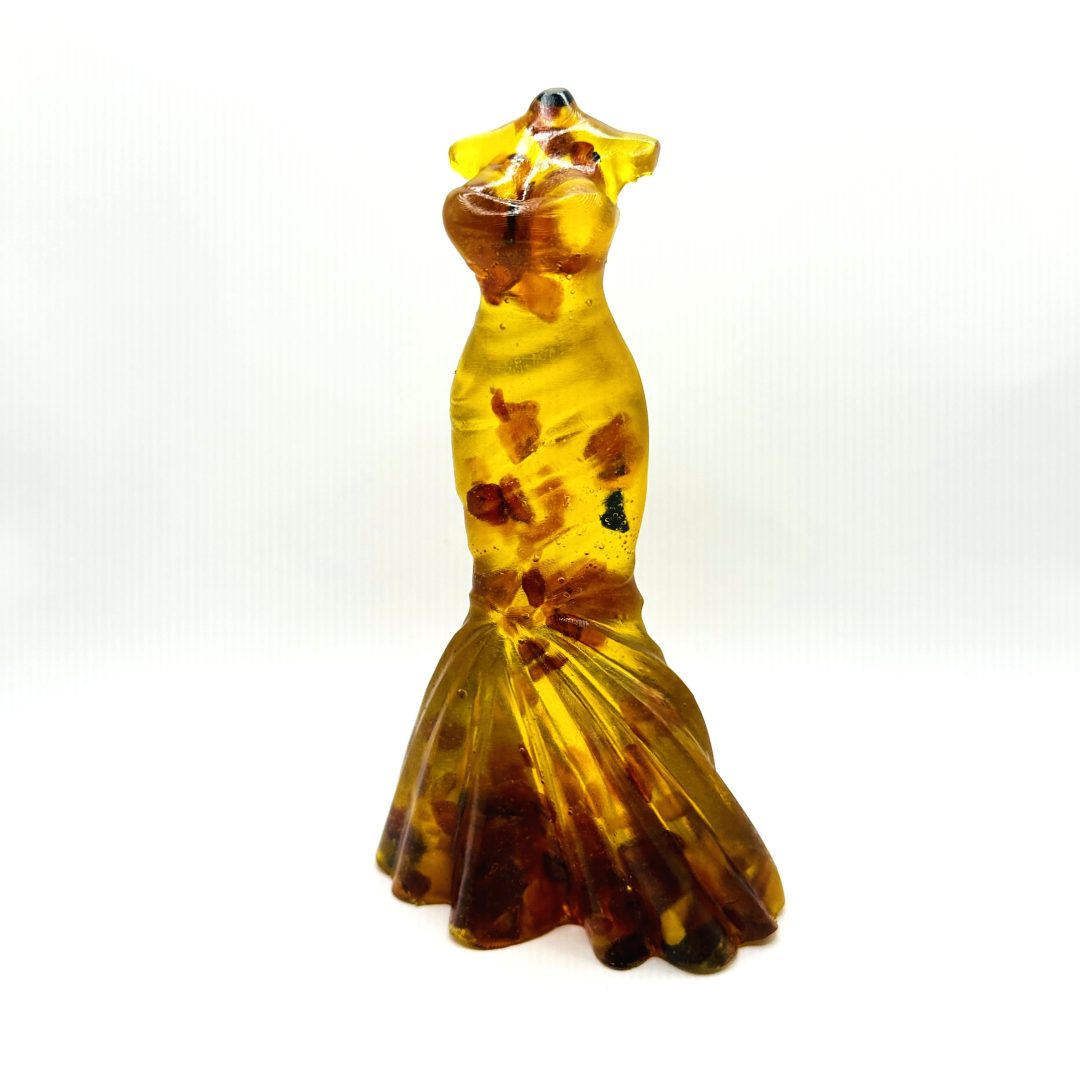 Exclusive Handmade Baltic Amber Woman Figurine by KIZIMA USA