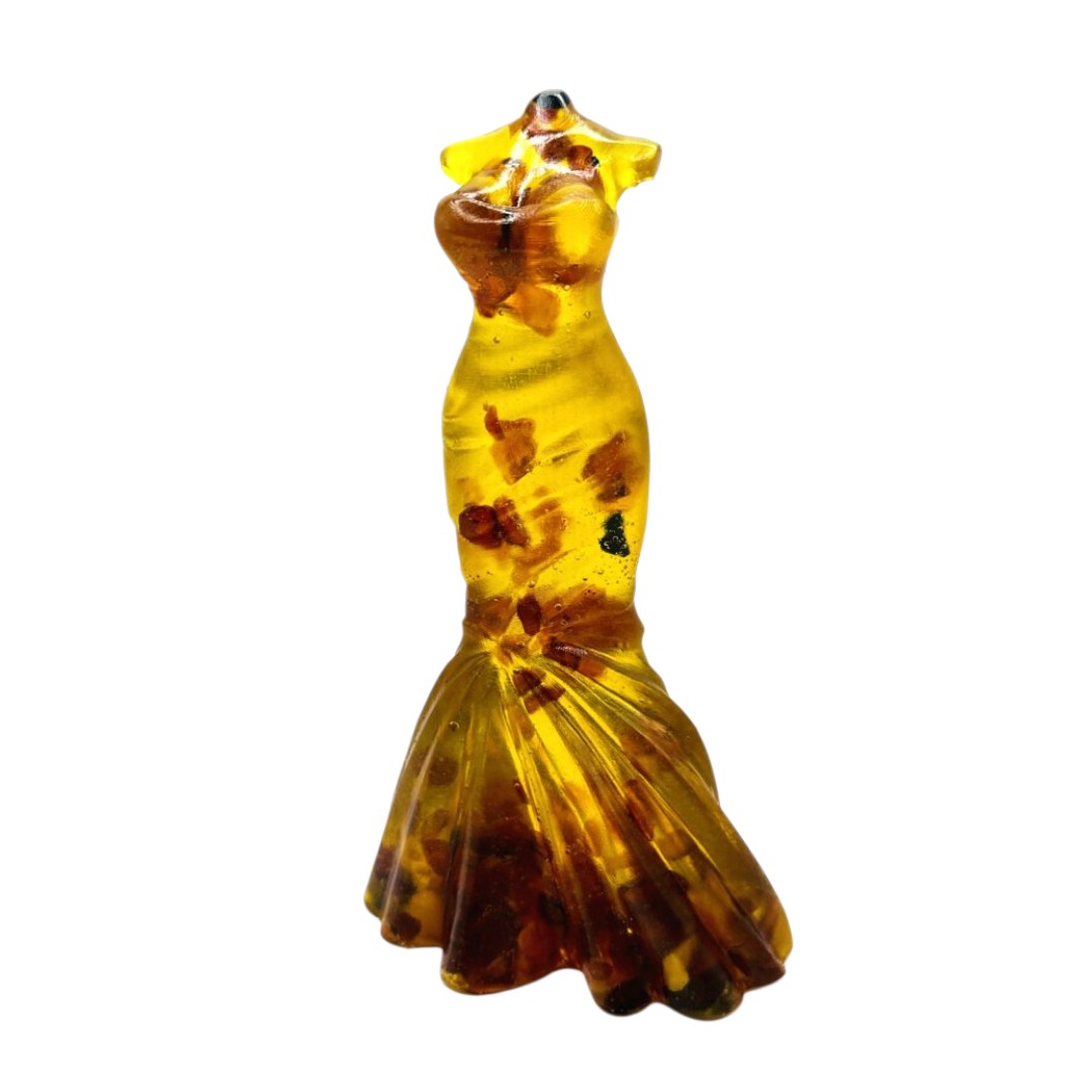 Exclusive Handmade Baltic Amber Woman Figurine by KIZIMA USA