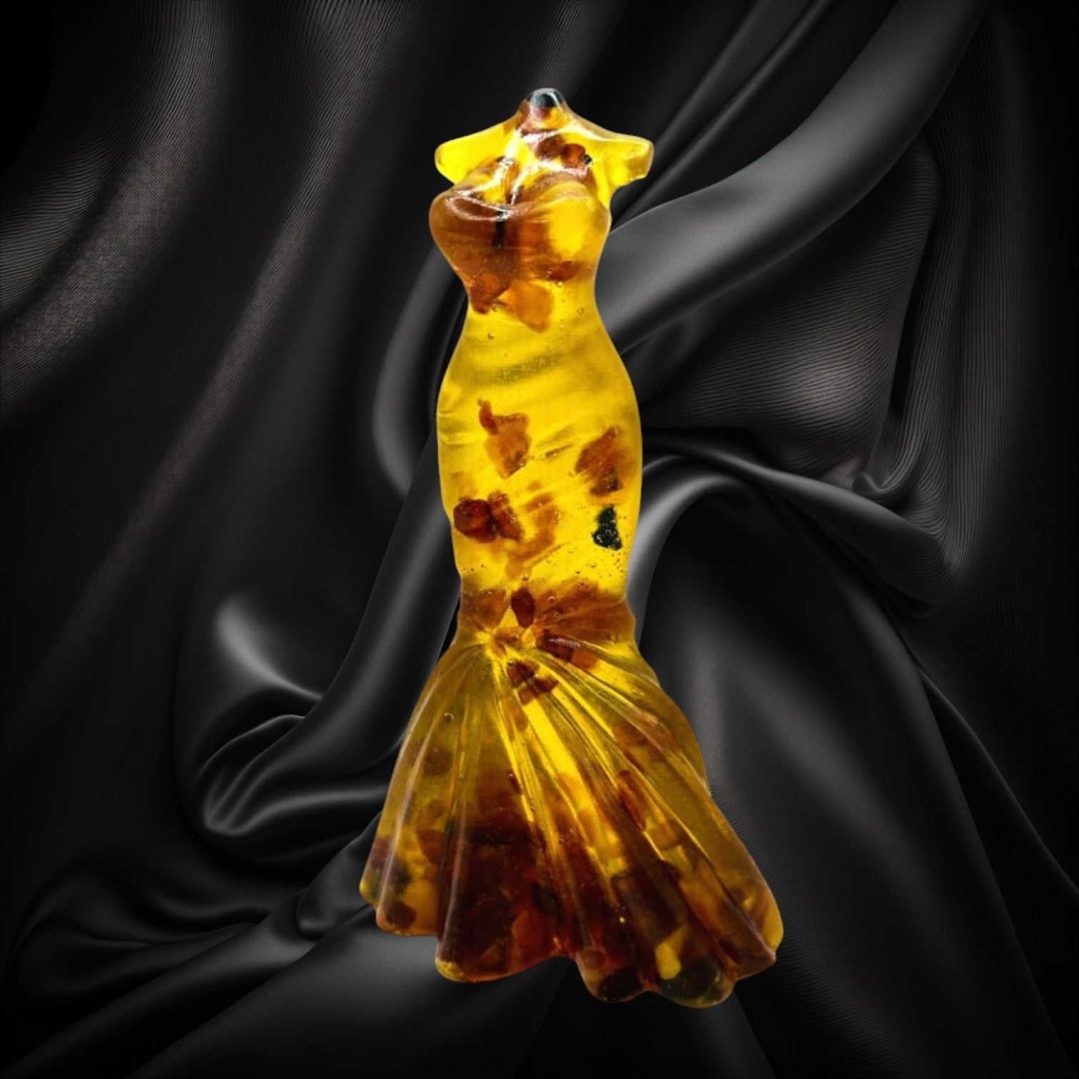 Exclusive Handmade Baltic Amber Woman Figurine by KIZIMA USA