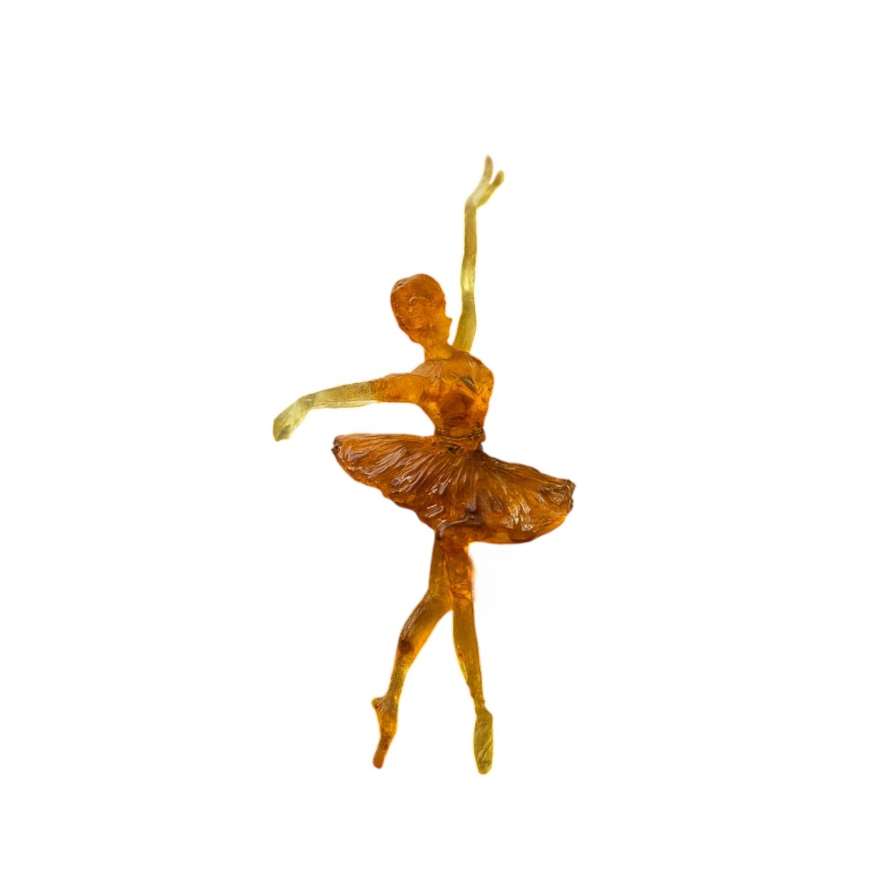 USA Miniature Ballerina Figurine | Handcrafted Amber Tabletop Ballerina Figurine | Gift for Ballet Lovers Brooklyn New York