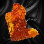 Mermaid Figurine on a Sea Wave, Handmade from Natural Baltic Amber by KIZIMA Brooklyn NY Unique Collectible Ocean Breeze Gift
