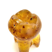 USA Handmade  Baltic amber tooth figurine gift to doctor KIZIMA