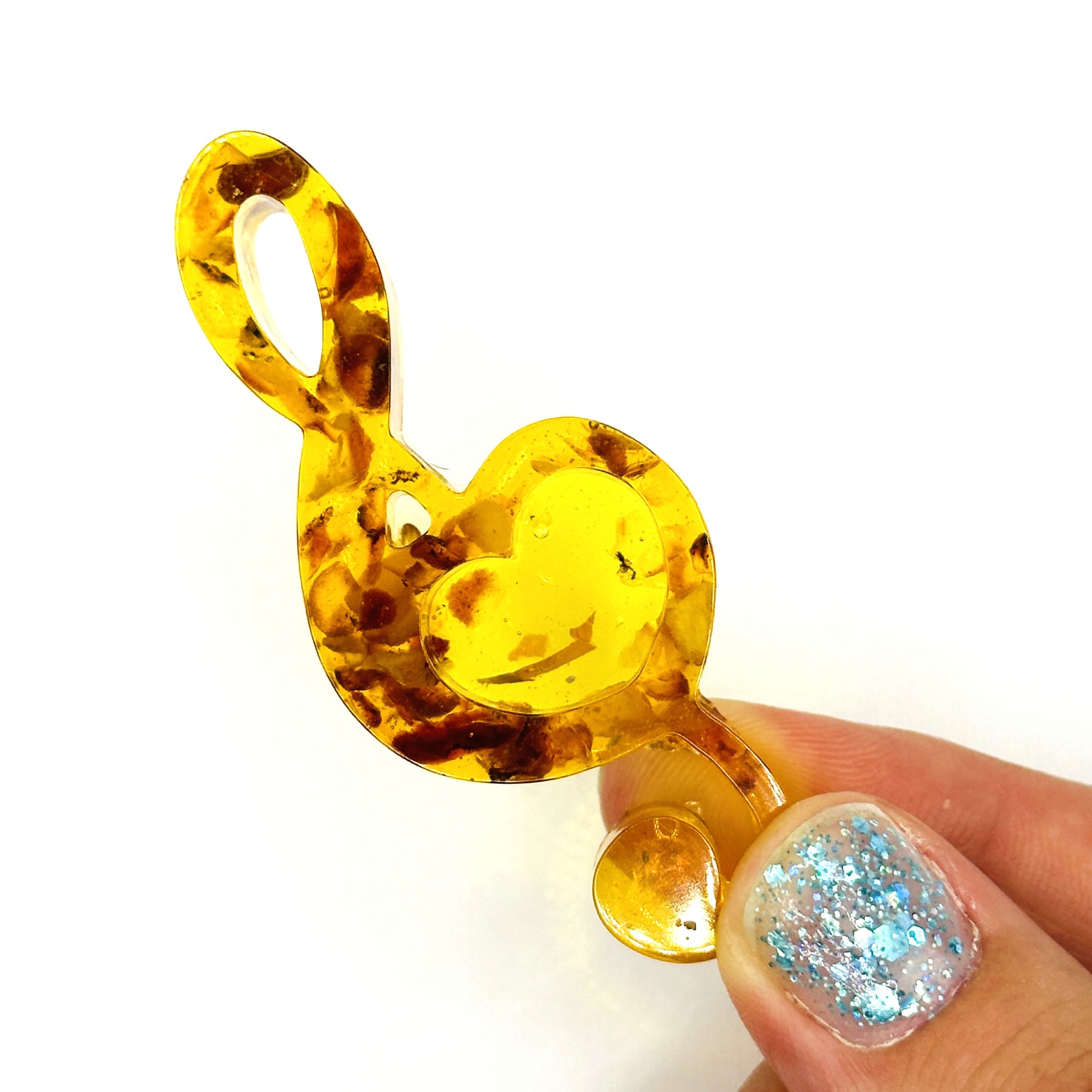 USA Handcrafted Souvenir from the Baltic Amber Souvenir Figurine Treble Clef Gift for a Musician Home decoration KIZIMA