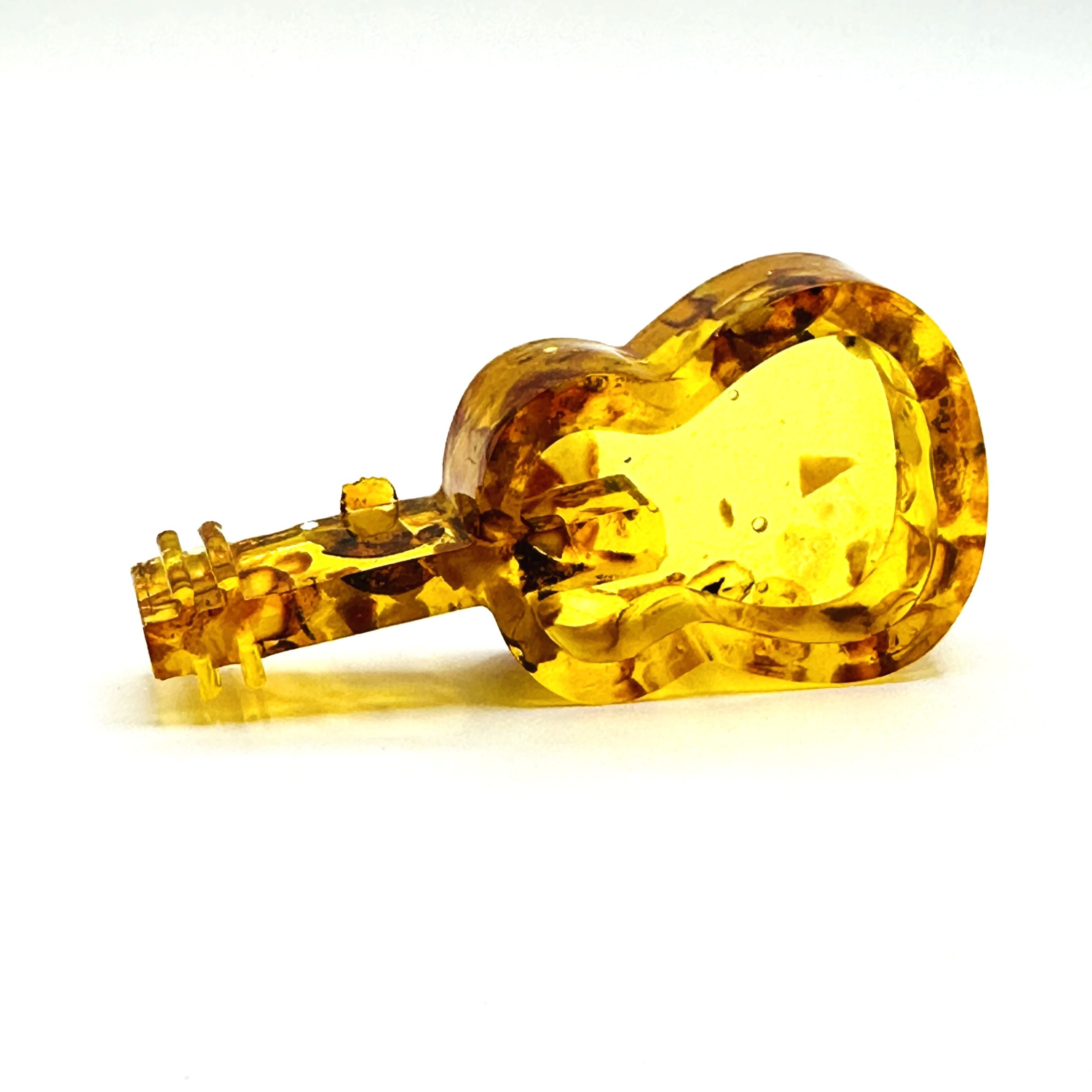 USA Handcrafted Souvenir from the Baltic Amber Souvenir Figurine Guitar Gift for a Musician Professional gift Home decoration KIZIMA