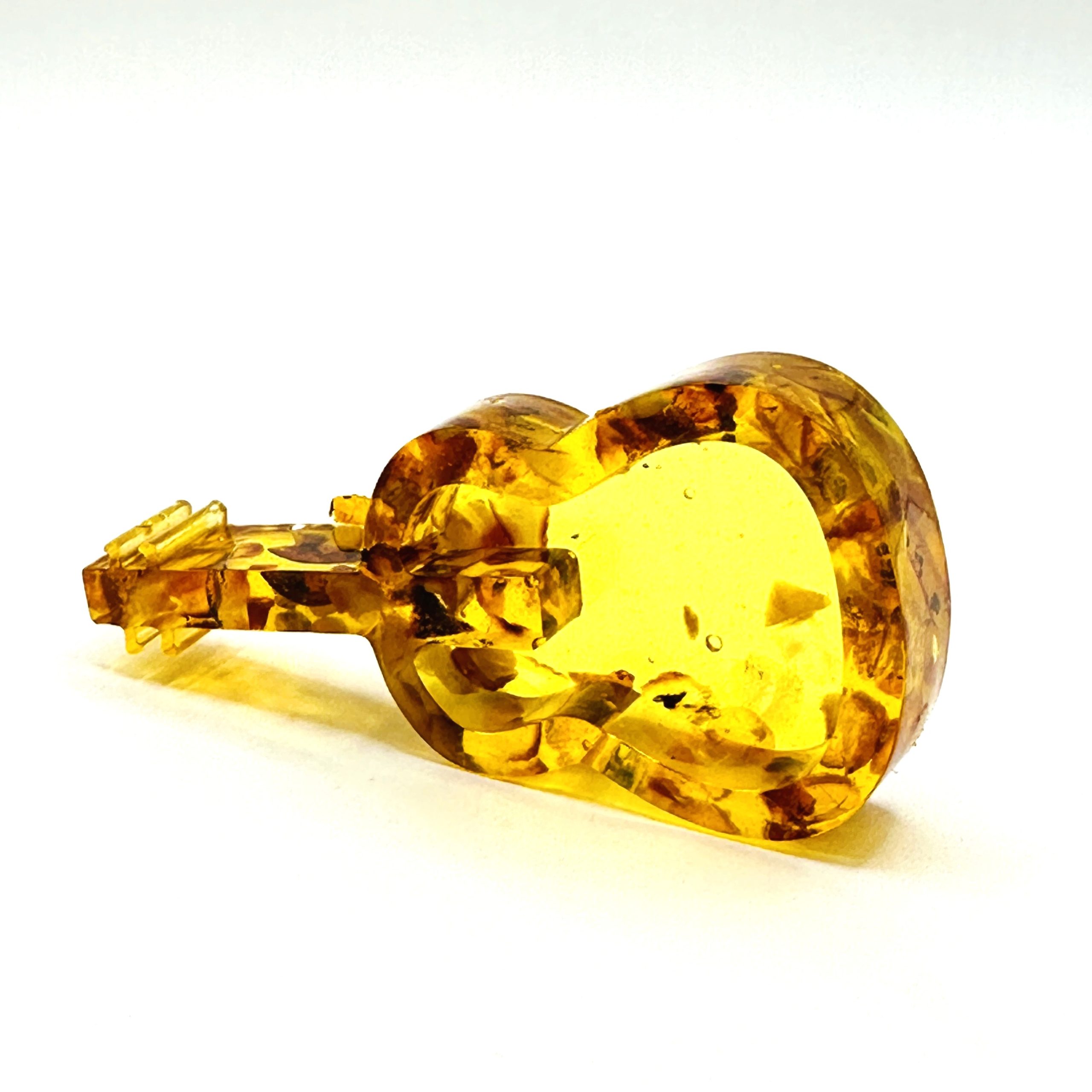 USA Handcrafted Souvenir from the Baltic Amber Souvenir Figurine Guitar Gift for a Musician Professional gift Home decoration KIZIMA