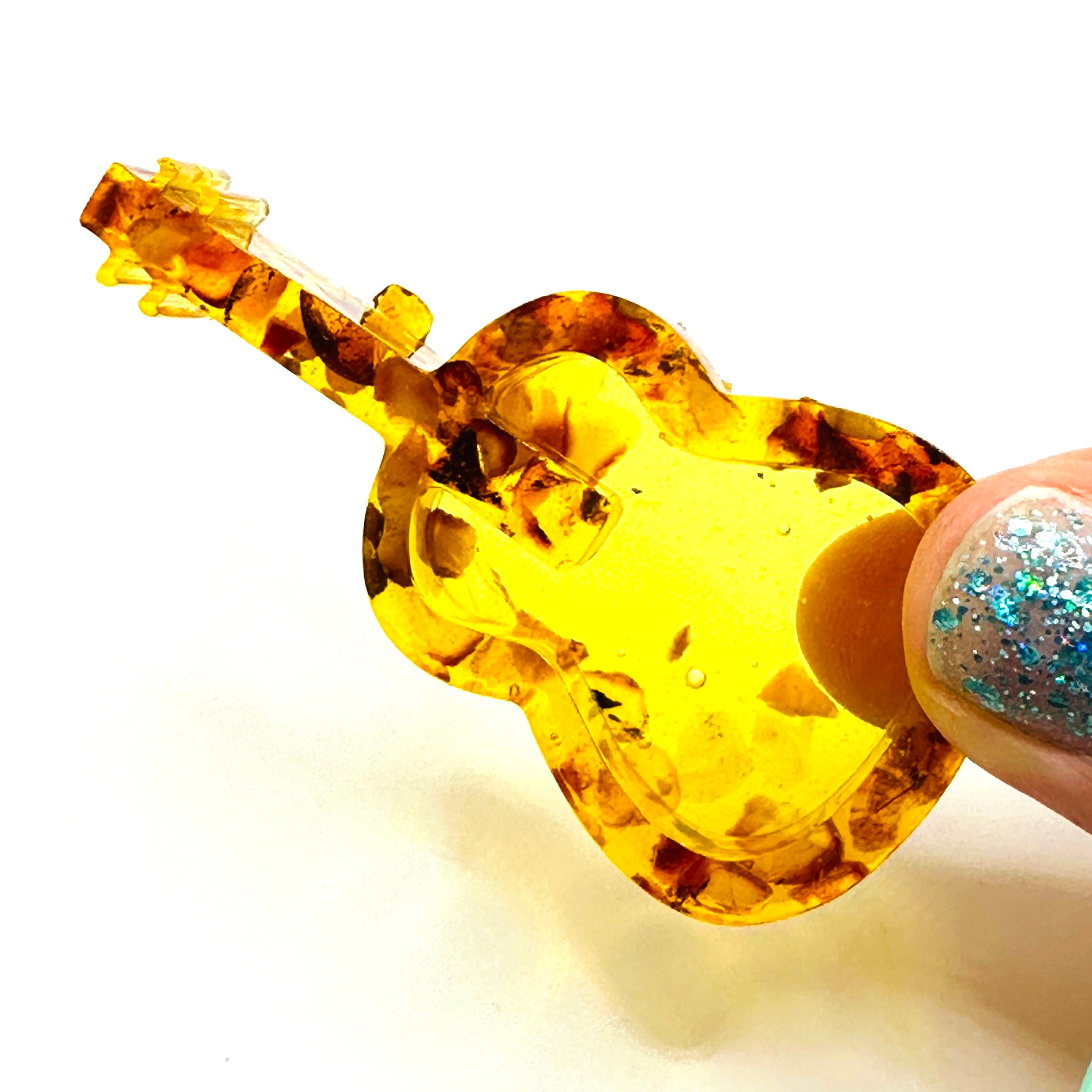 USA Handcrafted Souvenir from the Baltic Amber Souvenir Figurine Guitar Gift for a Musician Professional gift Home decoration KIZIMA