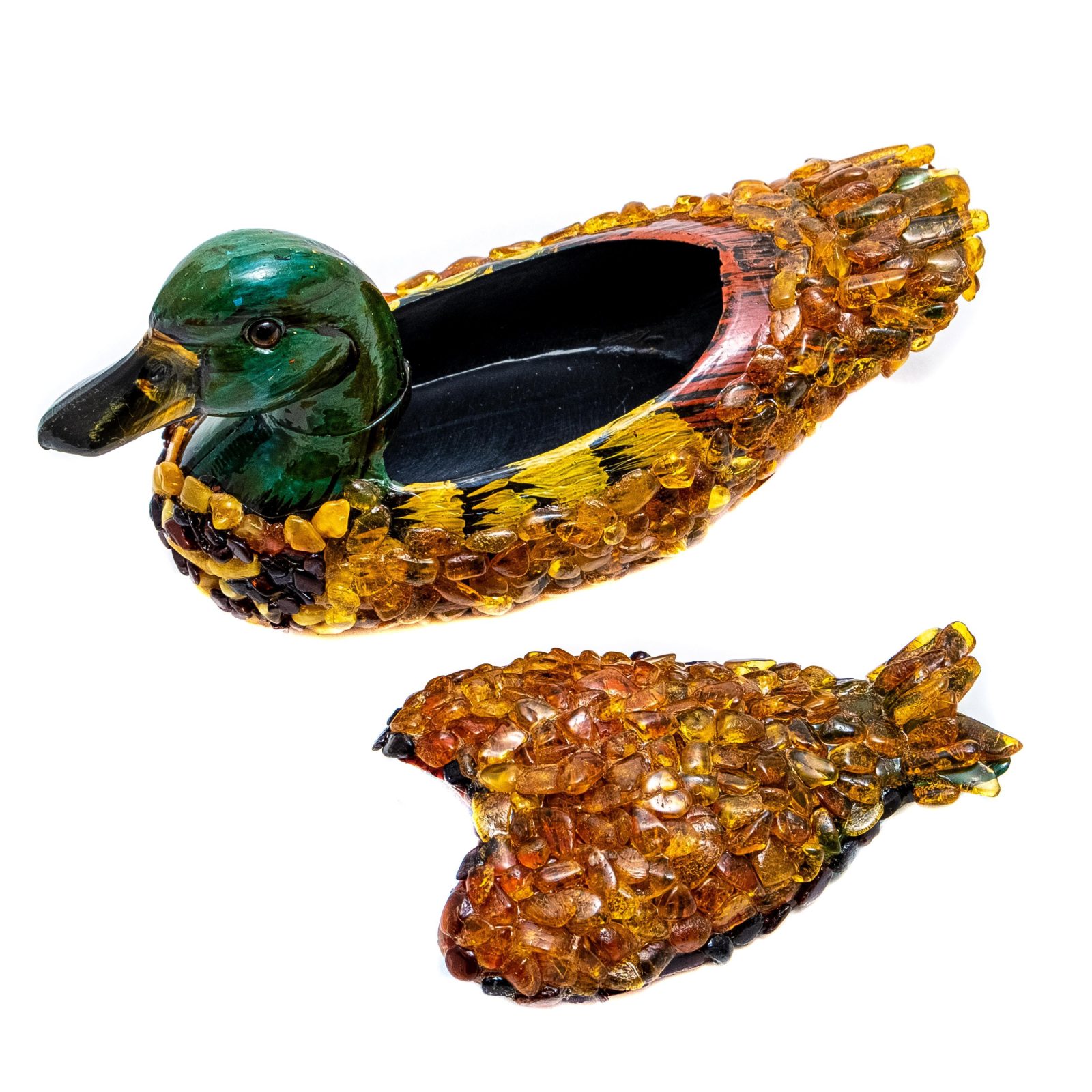 USA Handmade Box Duck Amber Home Decor KIZIMA