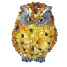 Baltic amber owl figurine, handmade by KIZIMA New York