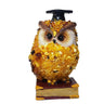 Natural Baltic amber owl figurine, handmade by KIZIMA New York