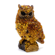США Статуэтка ручной работы Сова Балтийский янтарь KIZIMA
