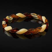 Baltic amber snake bracelet for women by KIZIMA® — handmade in USA, additional view