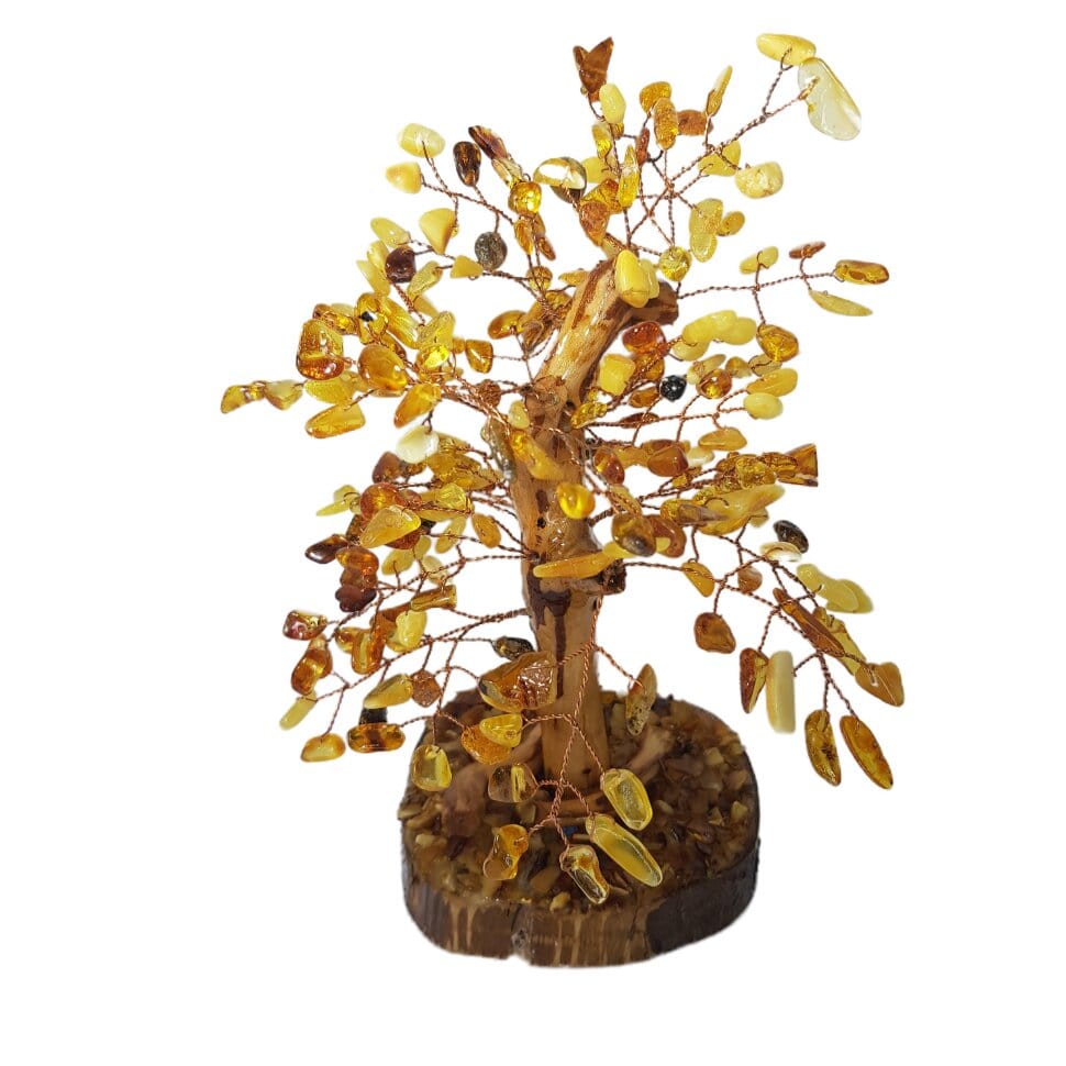Amber Money Tree Handmade in USA Baltic Gem Decor KIZIMA