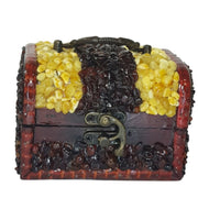 USA Handmade Chest Inlaid with NATURAL Baltic Amber KIZIMA
