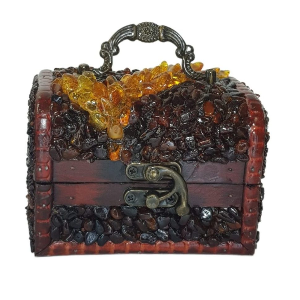 USA Handmade Box Natural Baltic Amber KIZIMA