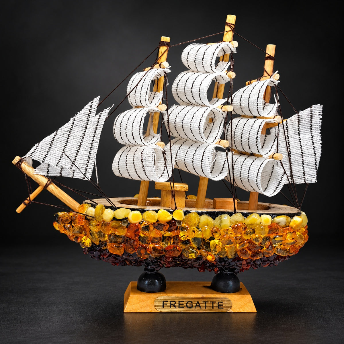 KIZIMA Frigate ship model 5599268 on a charcoal studio background.