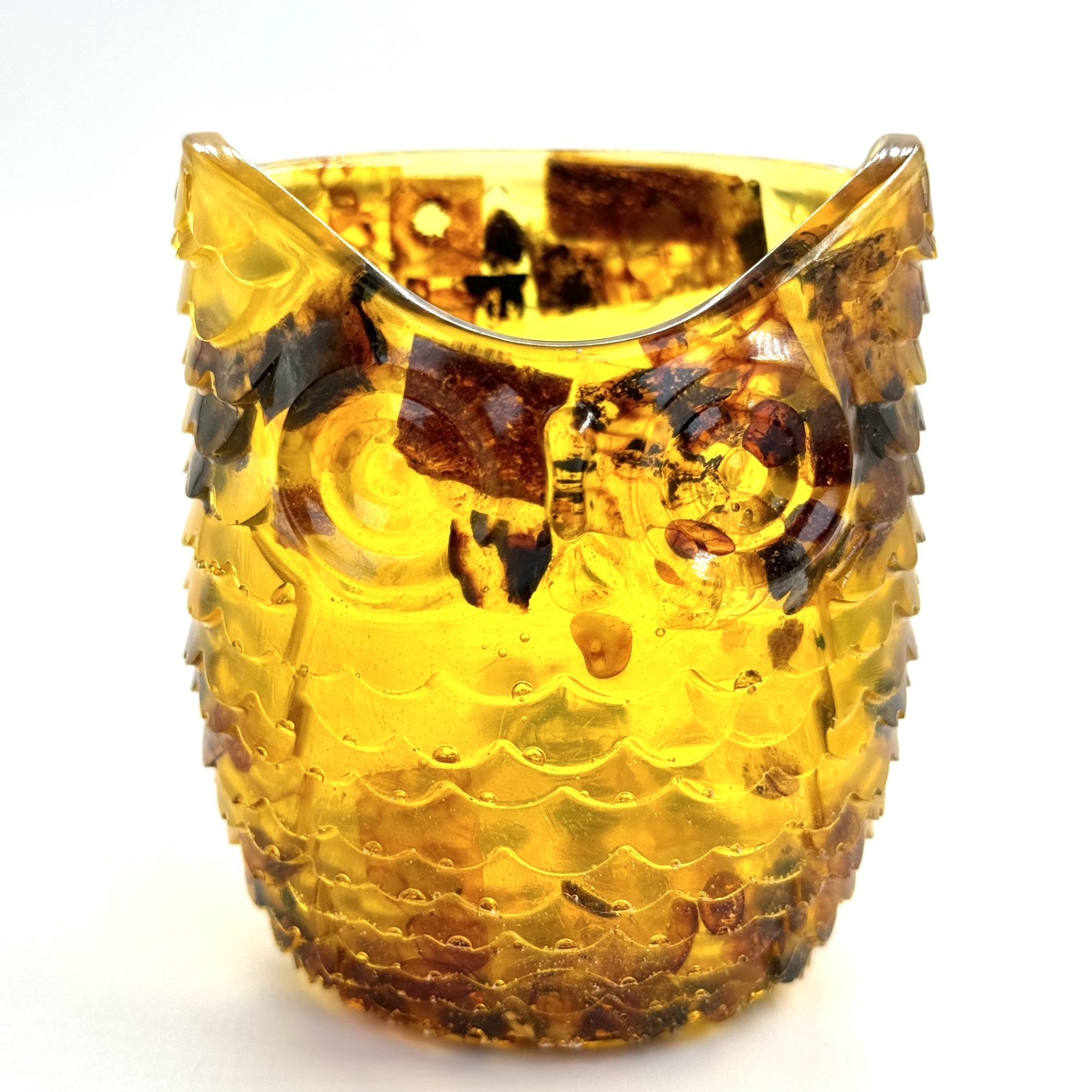 Handmade Amber glass Owl Souvenir – KIZIMA New York | Natural Baltic Amber