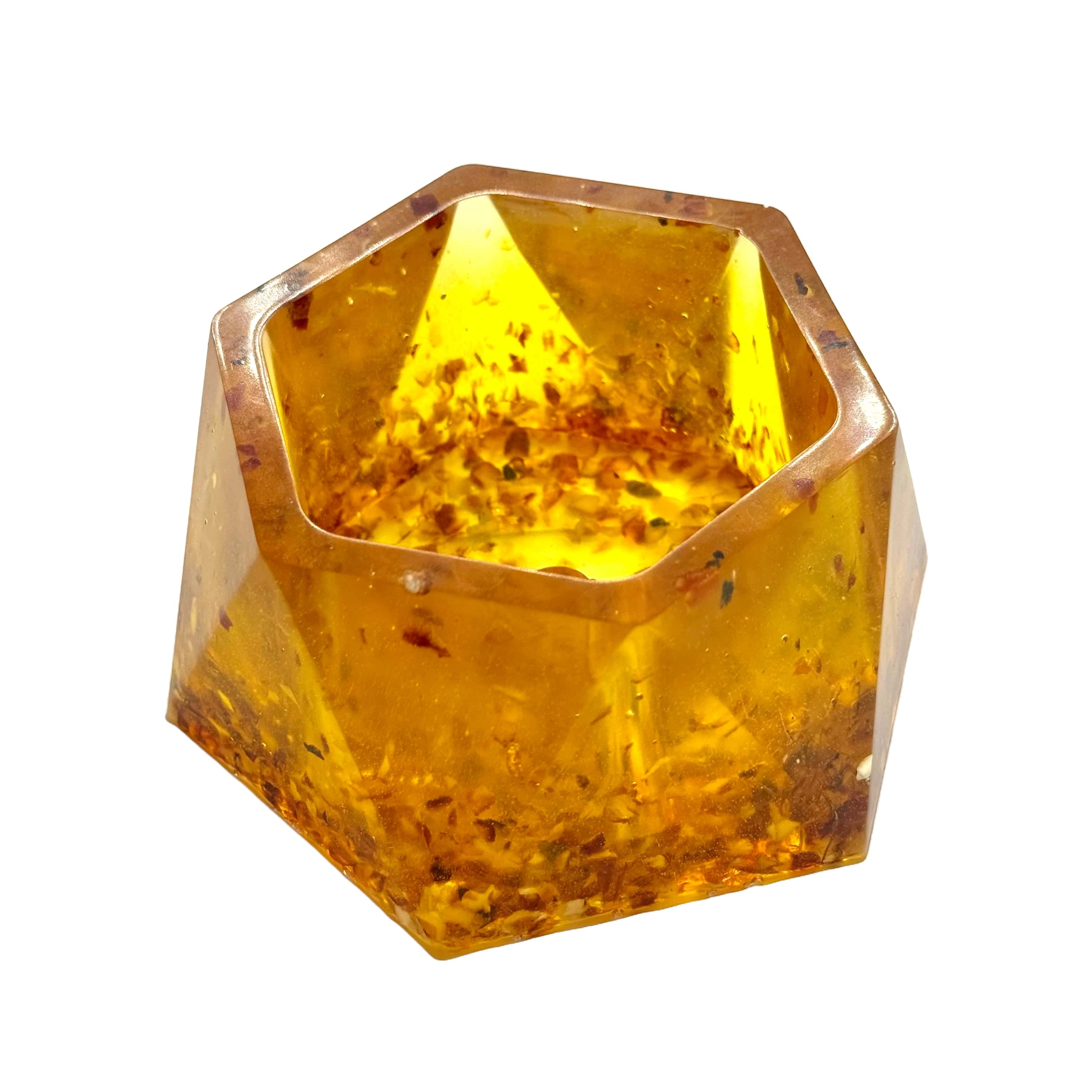 USA KIZIMA HANDMADE  Decorative Tableware Vase Amber