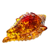 USA Handmade Souvenir for storing small items with Natural Baltic Amber Shell KIZIMA