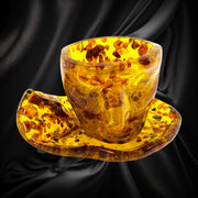 USA Handmade Amber Coffee and Tea Cup Souvenir Baltic Amber Home Decor Amber Gift Amber Tableware KIZIMA
