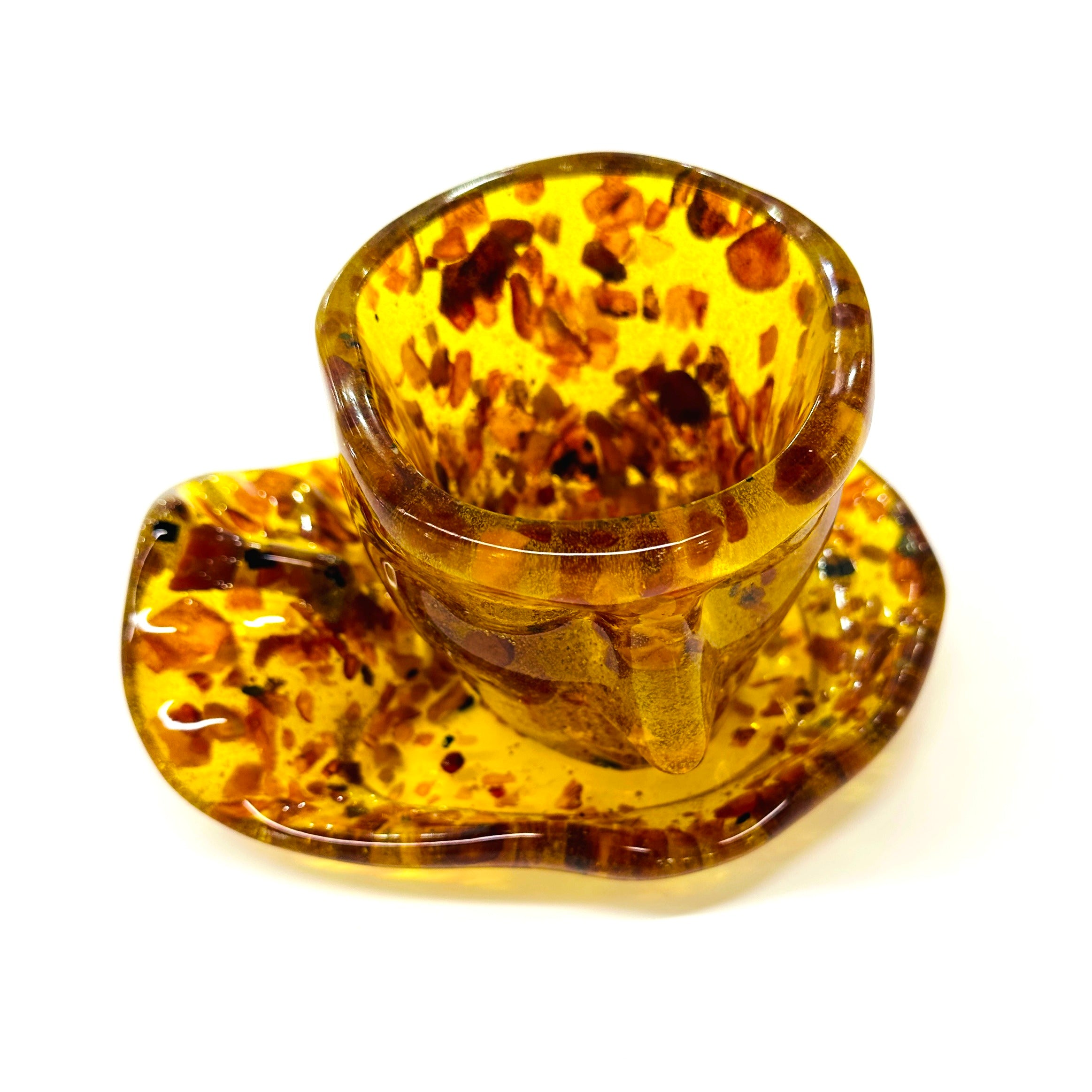 USA Handmade Amber Coffee and Tea Cup Souvenir Baltic Amber Home Decor Amber Gift Amber Tableware KIZIMA