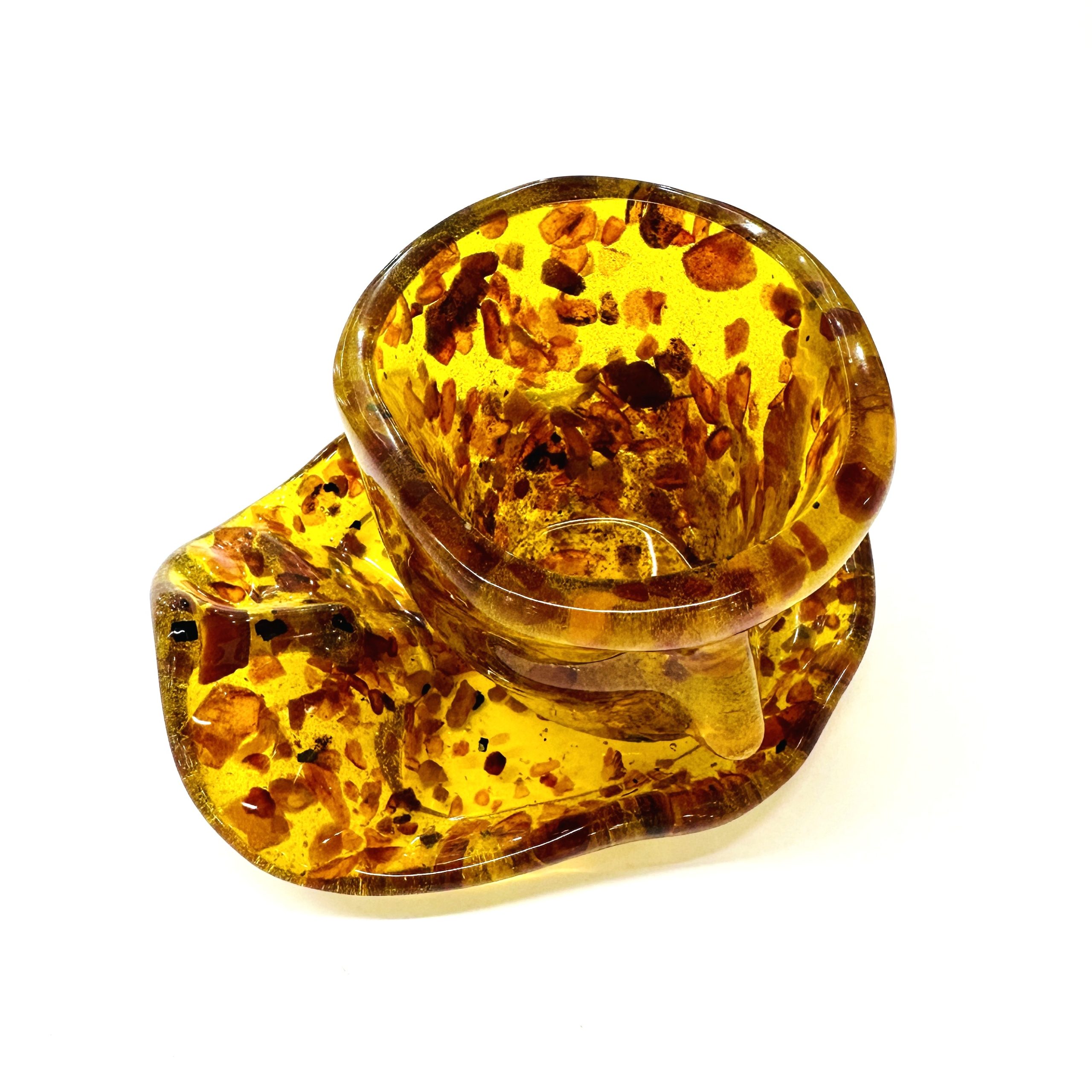 USA Handmade Amber Coffee and Tea Cup Souvenir Baltic Amber Home Decor Amber Gift Amber Tableware KIZIMA