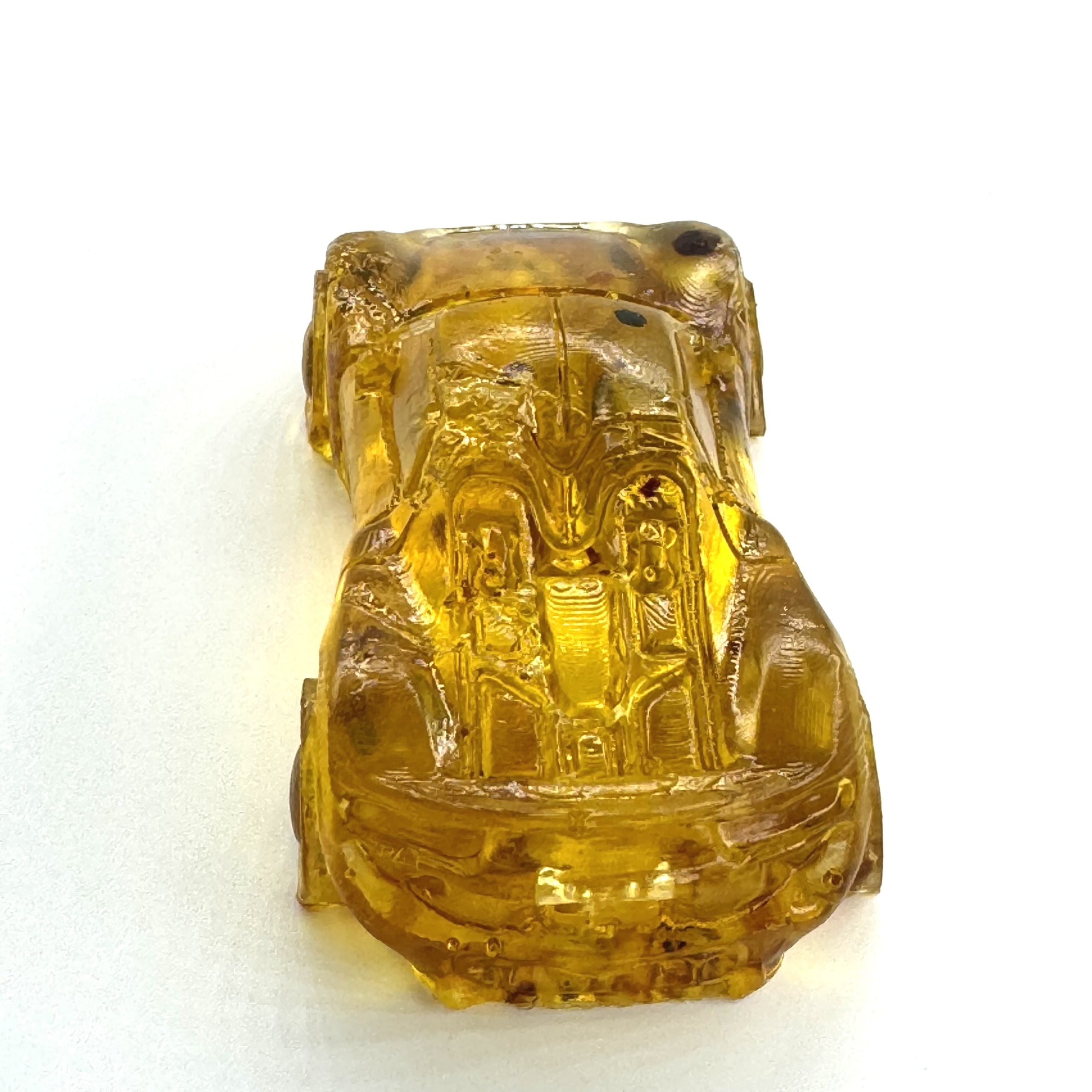 Amber Sports Car Figurine – Handmade Gift by KIZIMA USA