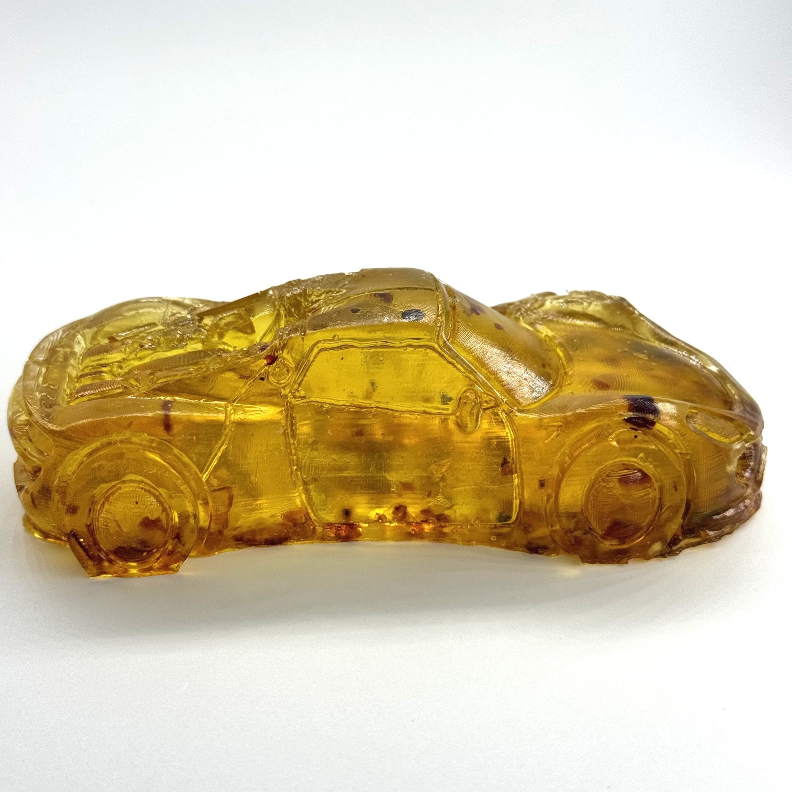 Amber Sports Car Figurine – Handmade Gift by KIZIMA USA