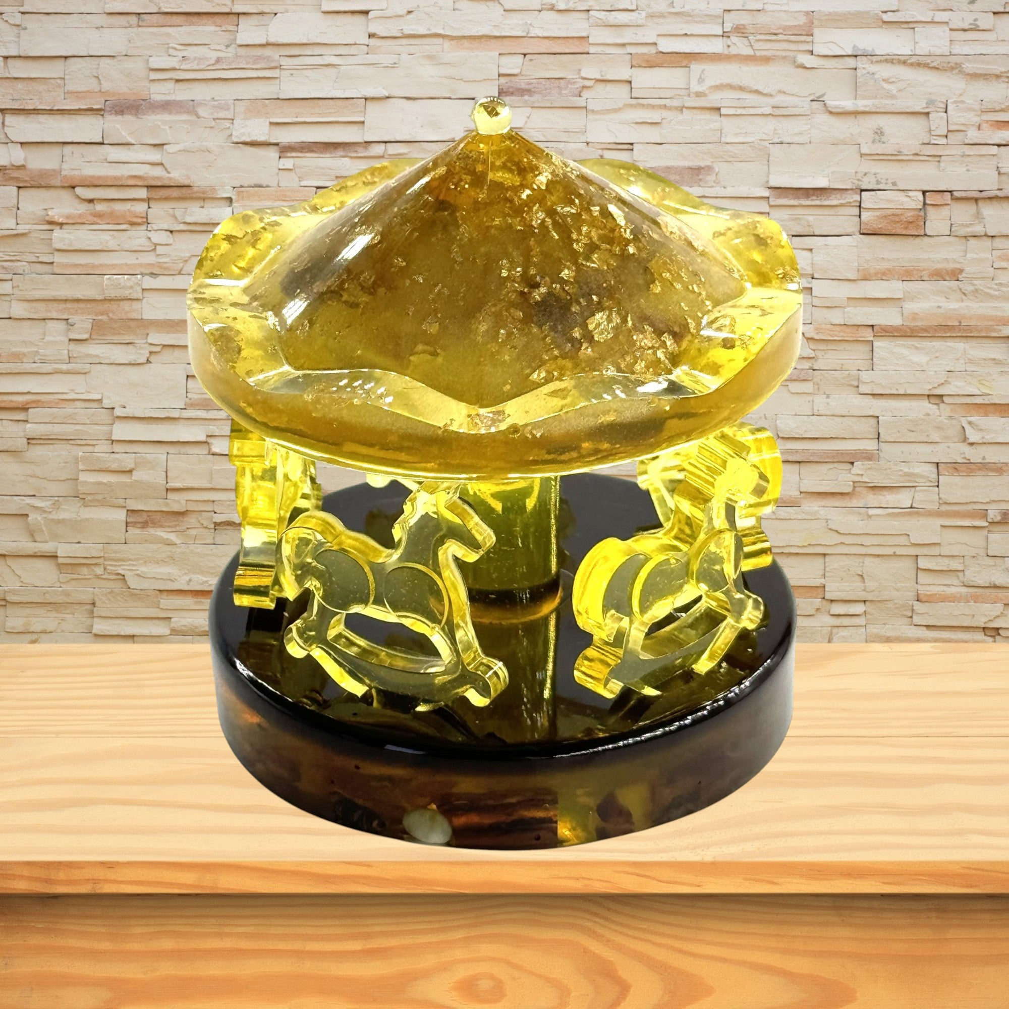 Amber Horse Carousel – Unique KIZIMA USA Gift