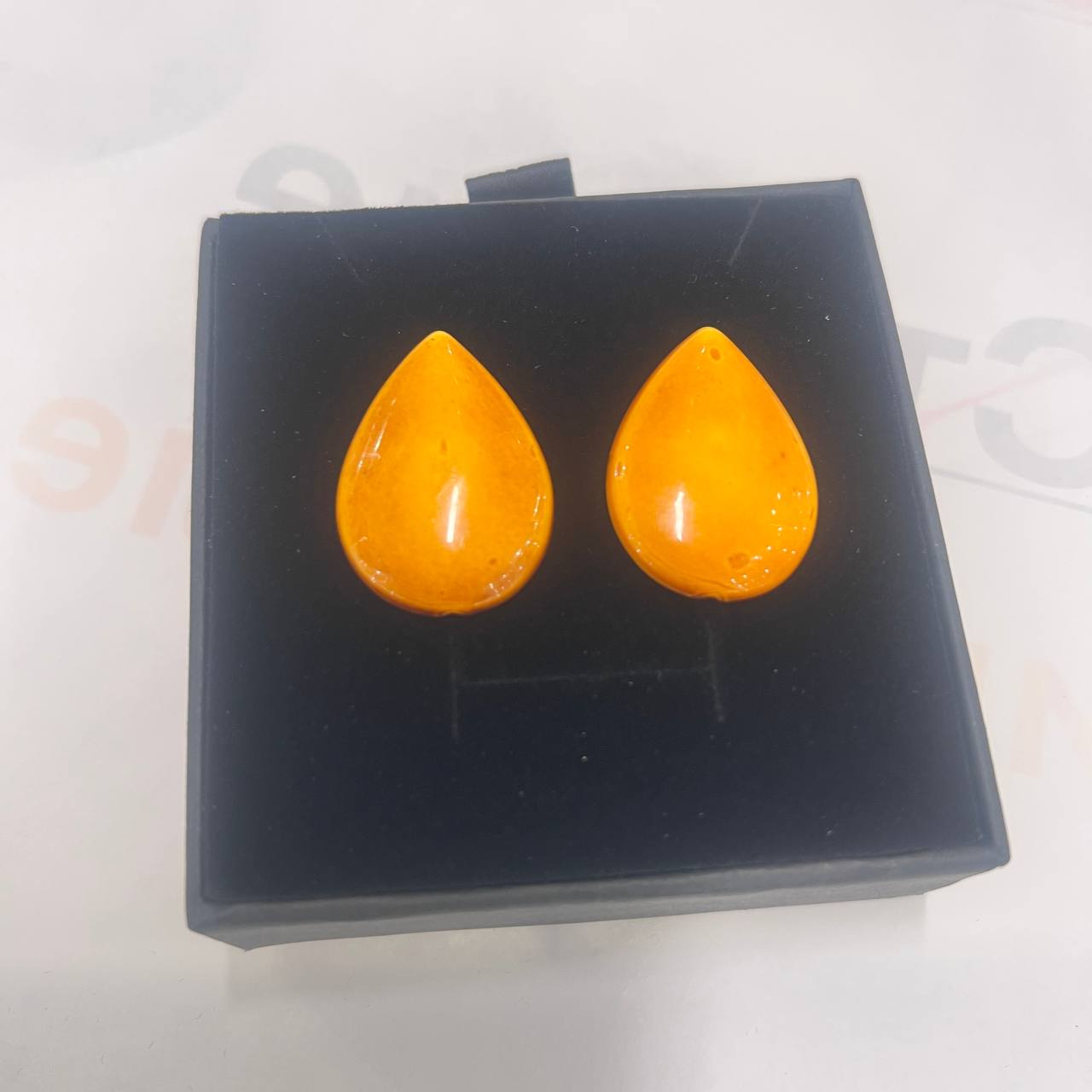 Handcrafted KIZIMA Earrings with Vintage Baltic Amber — Fully Reconstructed Design Using Modern Silver-Tone Findings That Elevate the Look While Preserving the Original Charm