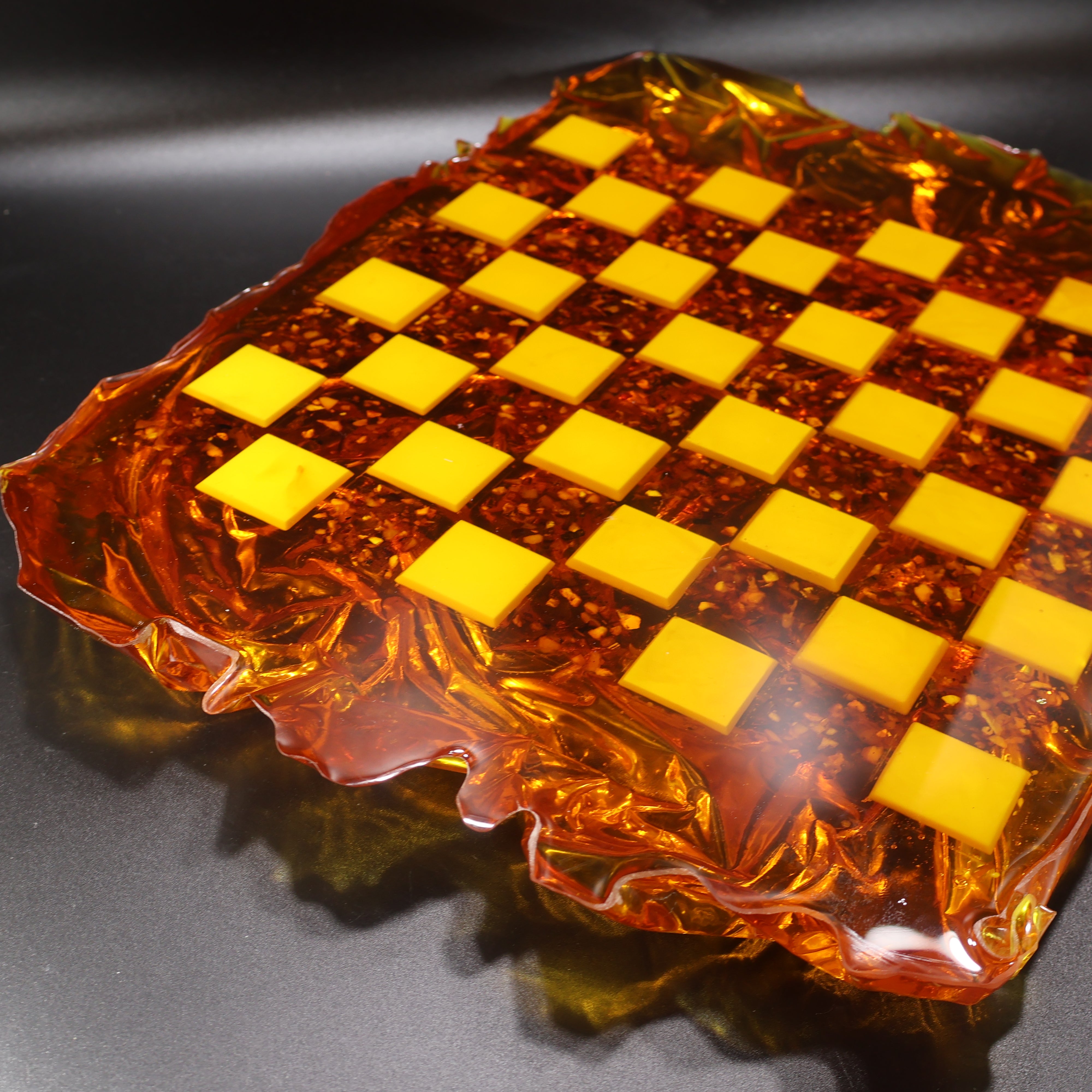 Manhattan Skyline — Baltic Amber Chess Set | Handmade in New York by KIZIMA®