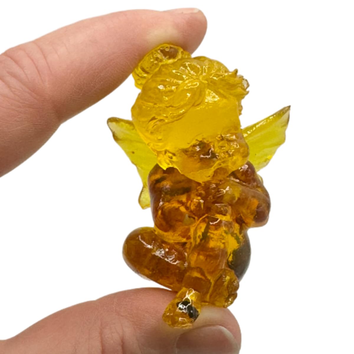 USA Handmade Amber Angel Figurine for Stylish Easter Decor KIZIMA