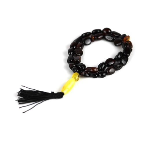 Muslim Prayer Amber Beads 33 Beads - Handmade Amber Rosary - Islamic Amber Rosary KIZIMA USA