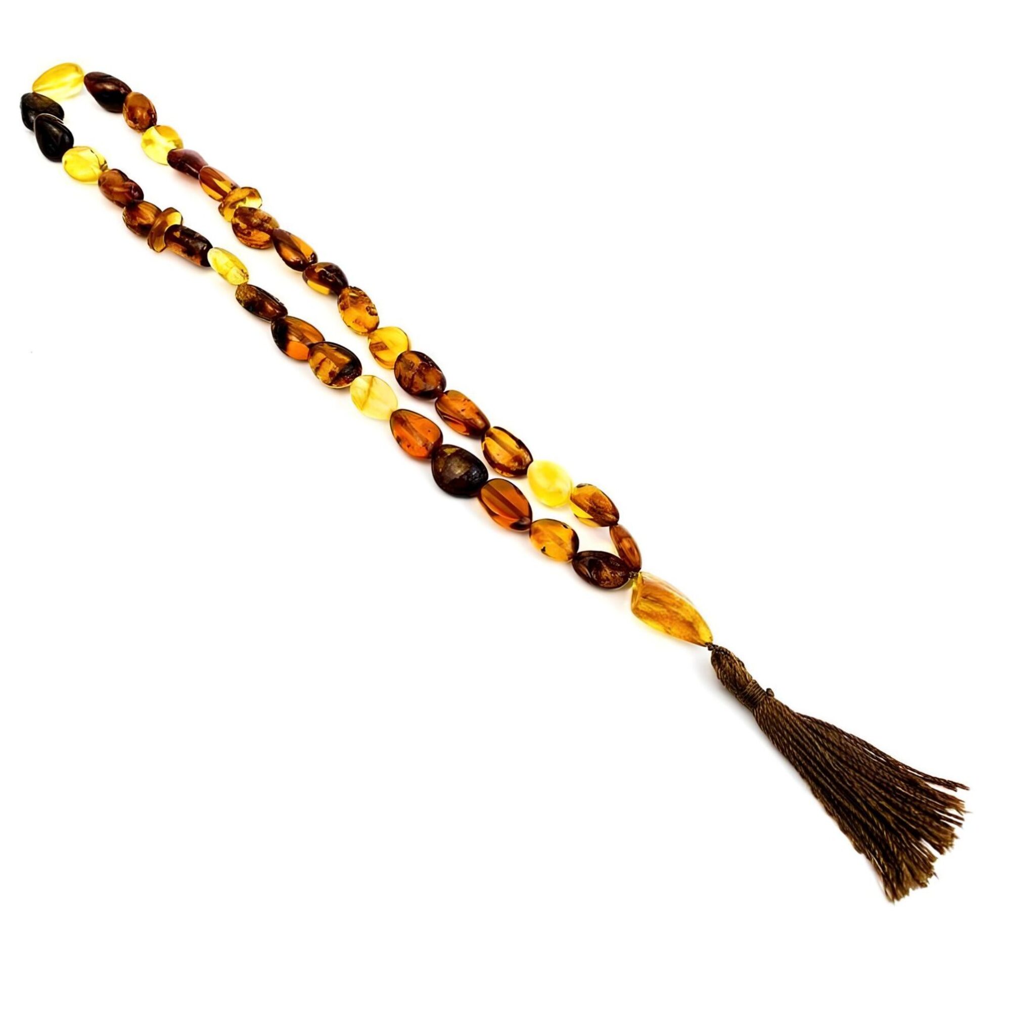 Handmade Muslim Tasbih from Natural Baltic Amber – Islamic Prayer Beads Gift for Him | KIZIMA USA