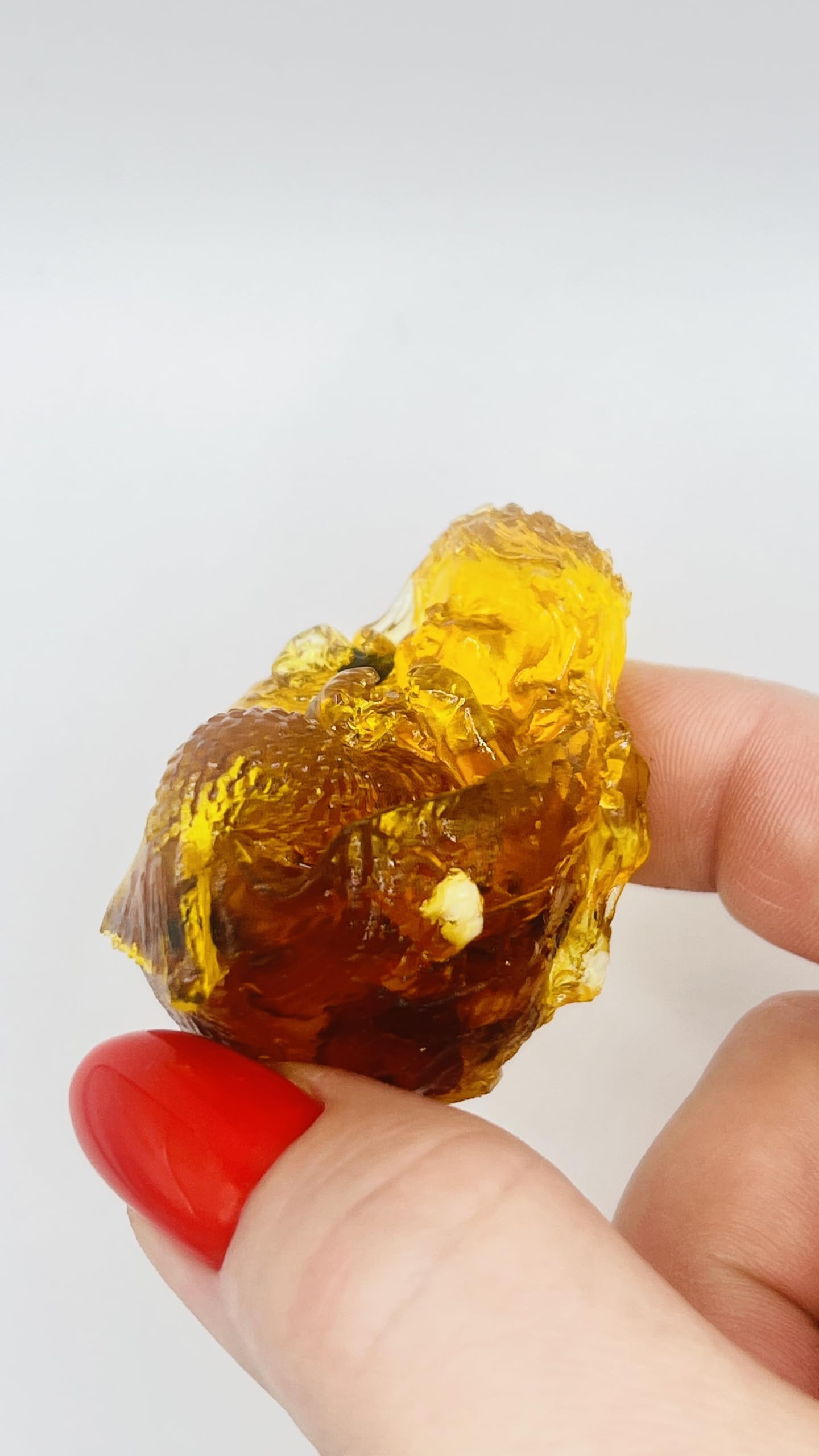 KIZIMA USA Handmade Amber Mermaid Figurine, Decorative Shell Statue