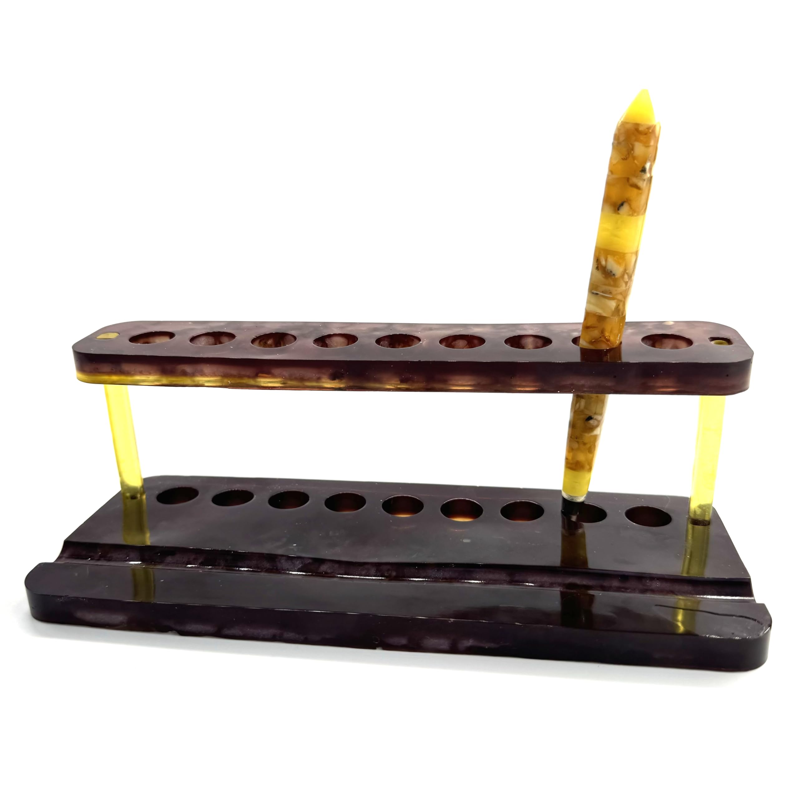Stand organizer for pens Baltic amber handmade US KIZIMA