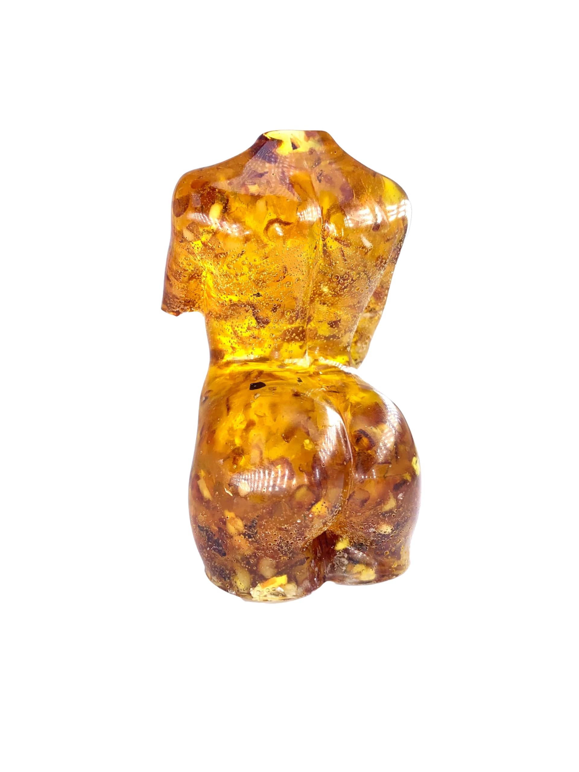 USA HANDMADE KIZIMA Figurine Woman Amber