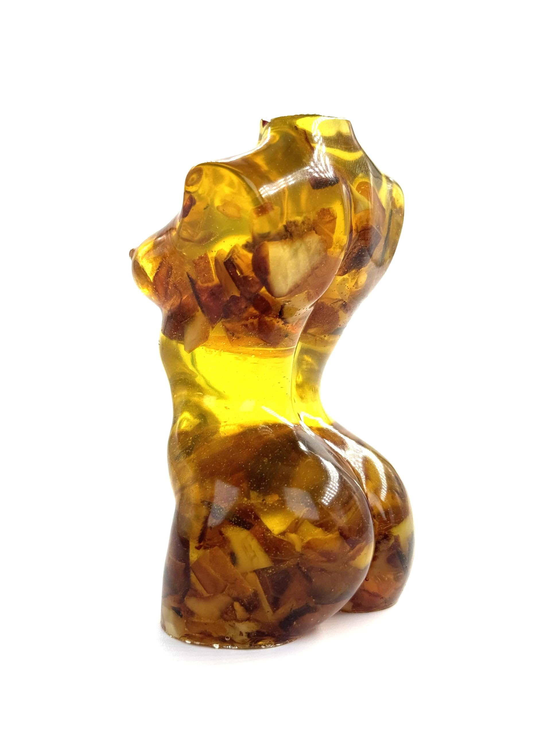 USA HANDMADE KIZIMA Figurine Woman Amber