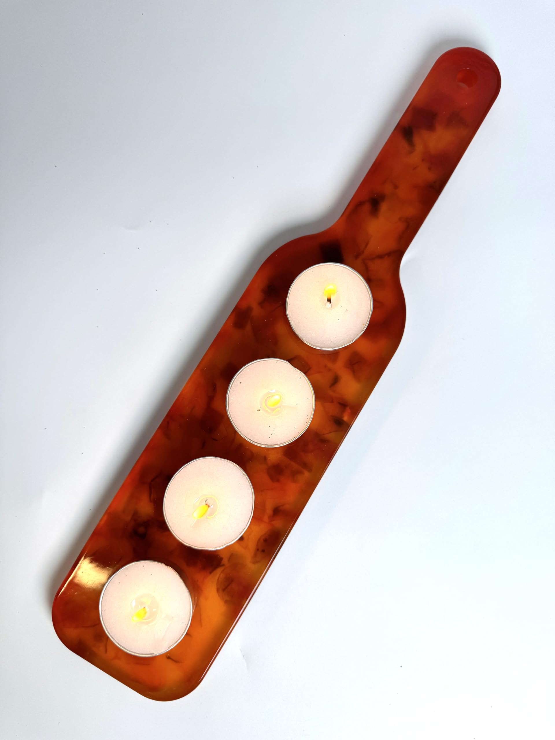 USA KIZIMA Handmade Amber Butterfly Candle Holder Tabletop Home Decor Decoration Candlestick Holiday Gift Idea Heirloom Gift Exchange Gift Idea Amber Mother's Day Gift