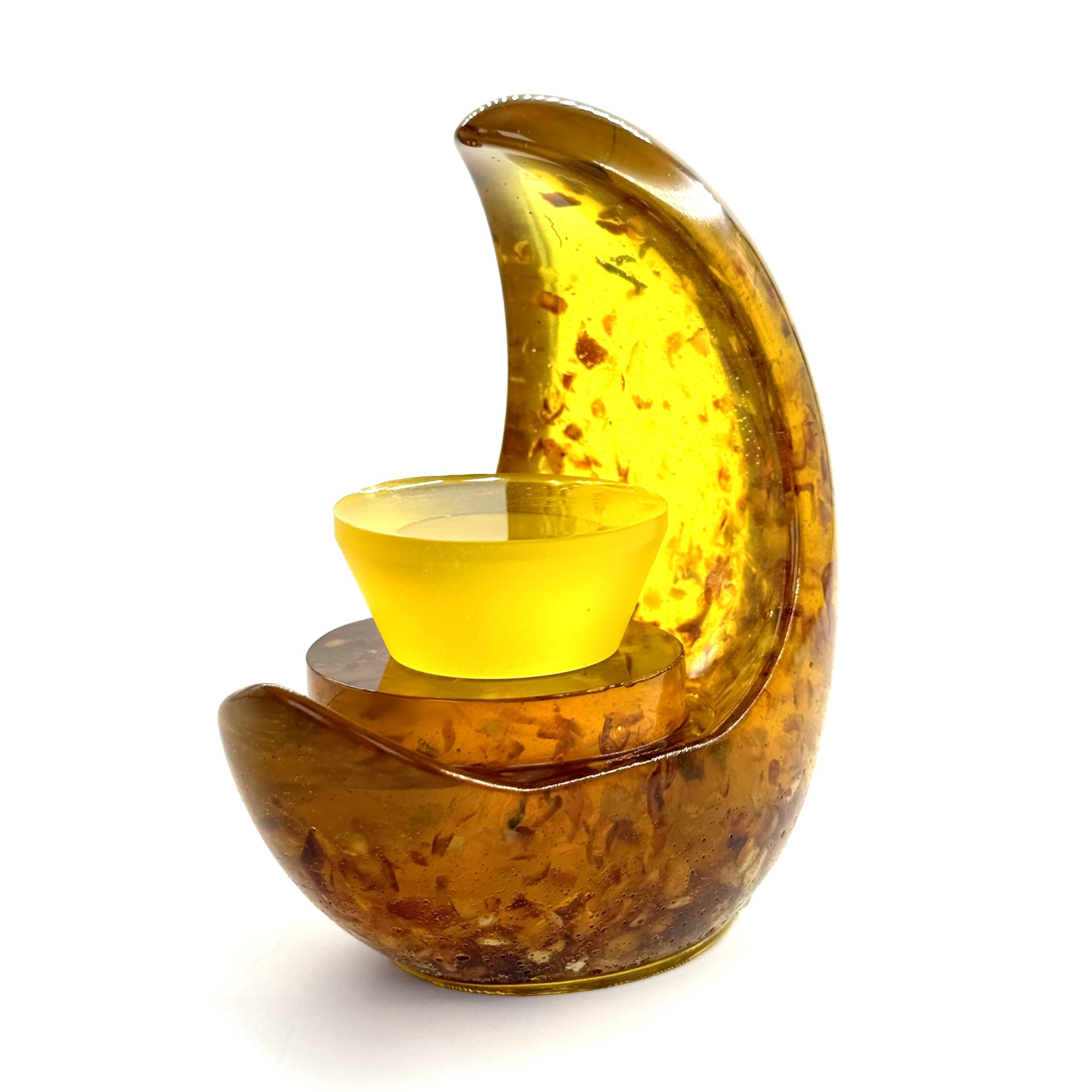 USA KIZIMA Handmade crescent shaped Candle incense stand Home Decor Decoration Candlestick Holiday Gift Idea Heirloom Gift Exchange Gift Idea Hanukkah Holiday